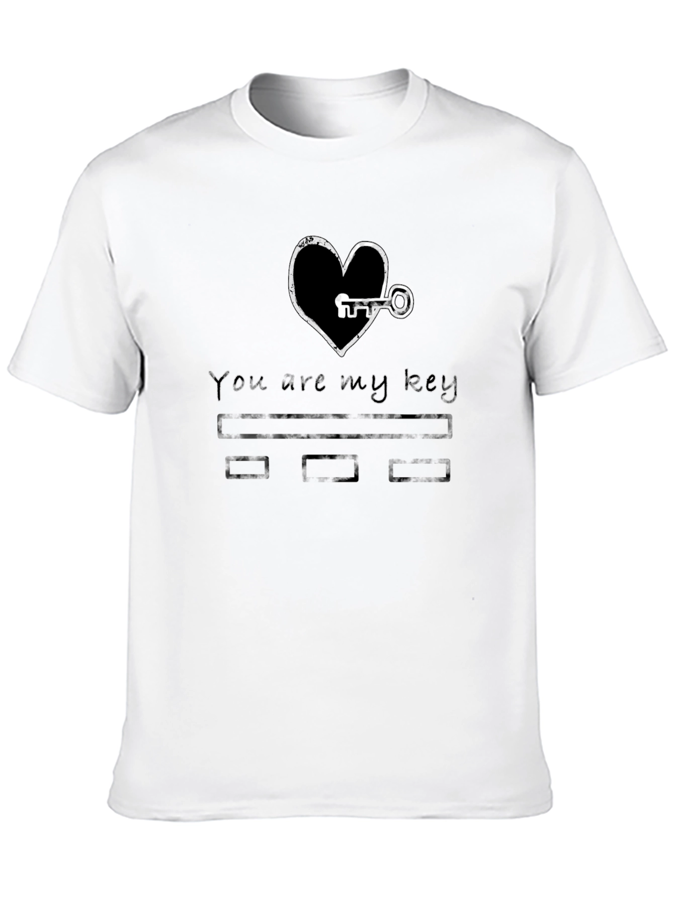 You are my key black tee shirt