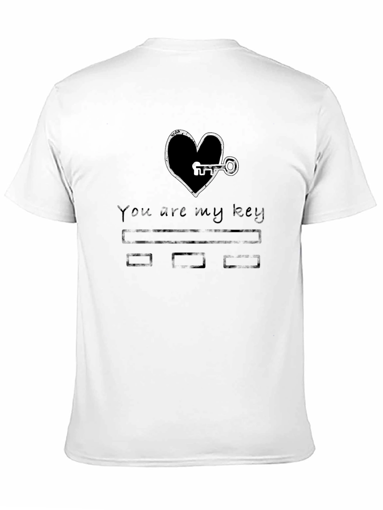 You are my key black tee shirt