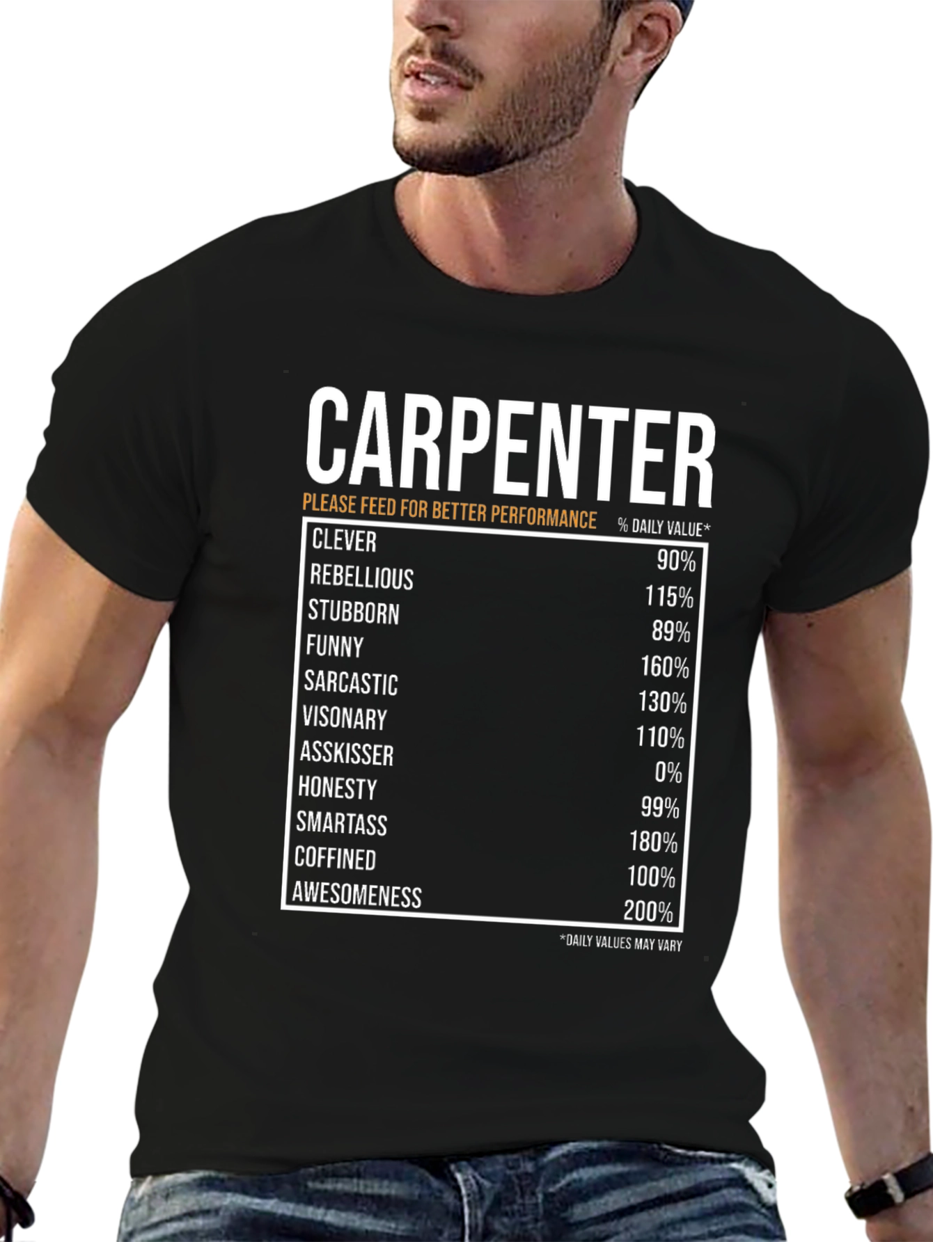 Carpenter Daily Value Black T-Shirt