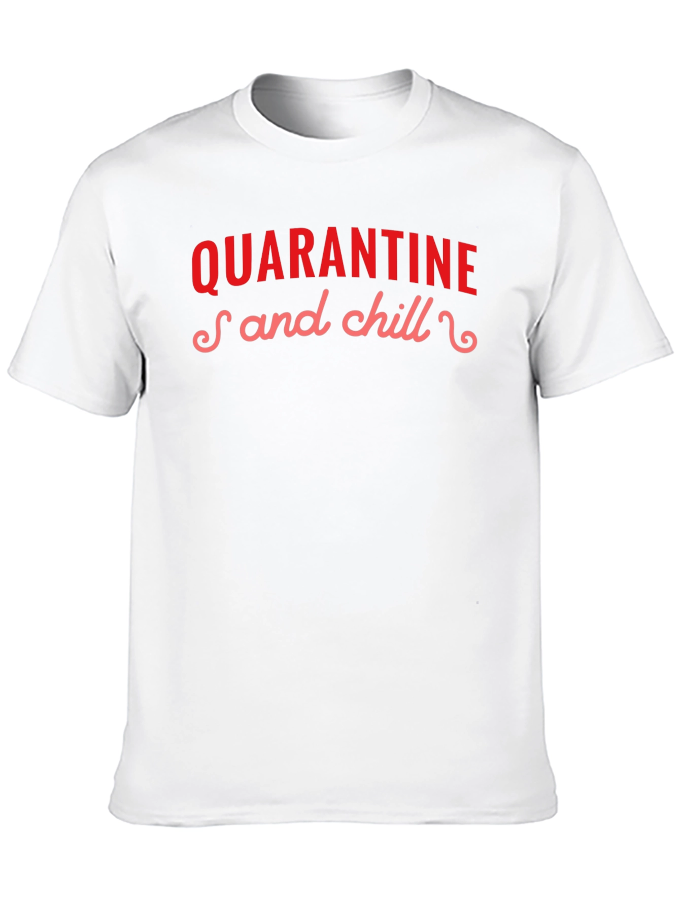 Quarantine and Chill Graphic Tee - Black Casual T-Shirt