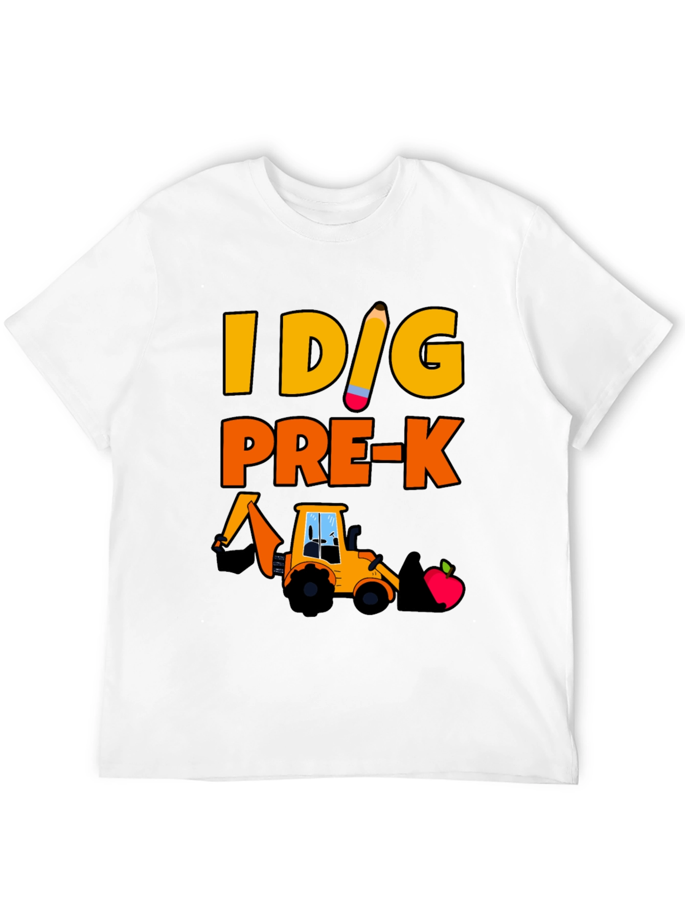 I Dig Pre-K T-Shirt - Construction Themed Teacher Tee