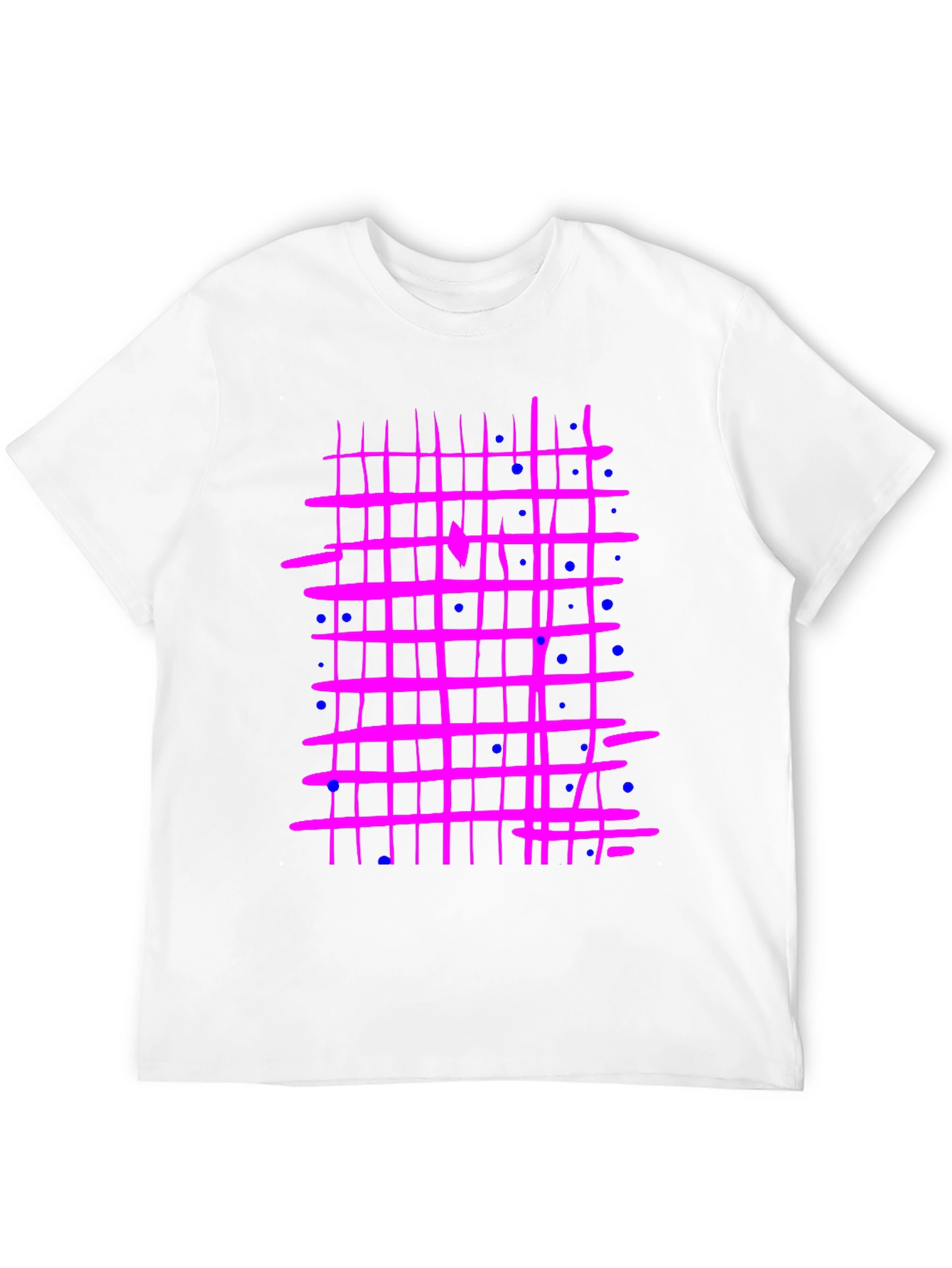 Retro Grid T-Shirt - Abstract Design