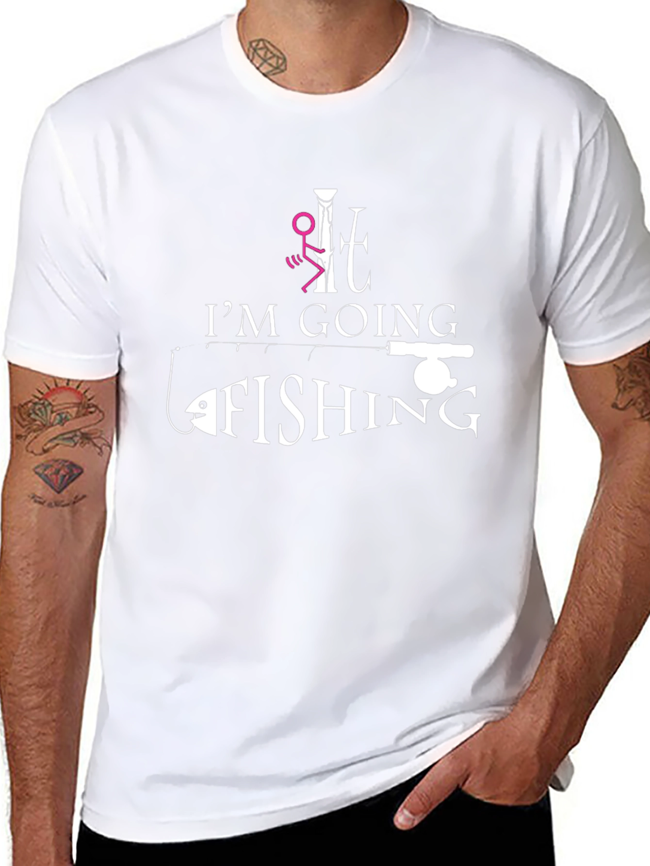 Funny Fishing T-Shirt - Id Rather Be Fishing