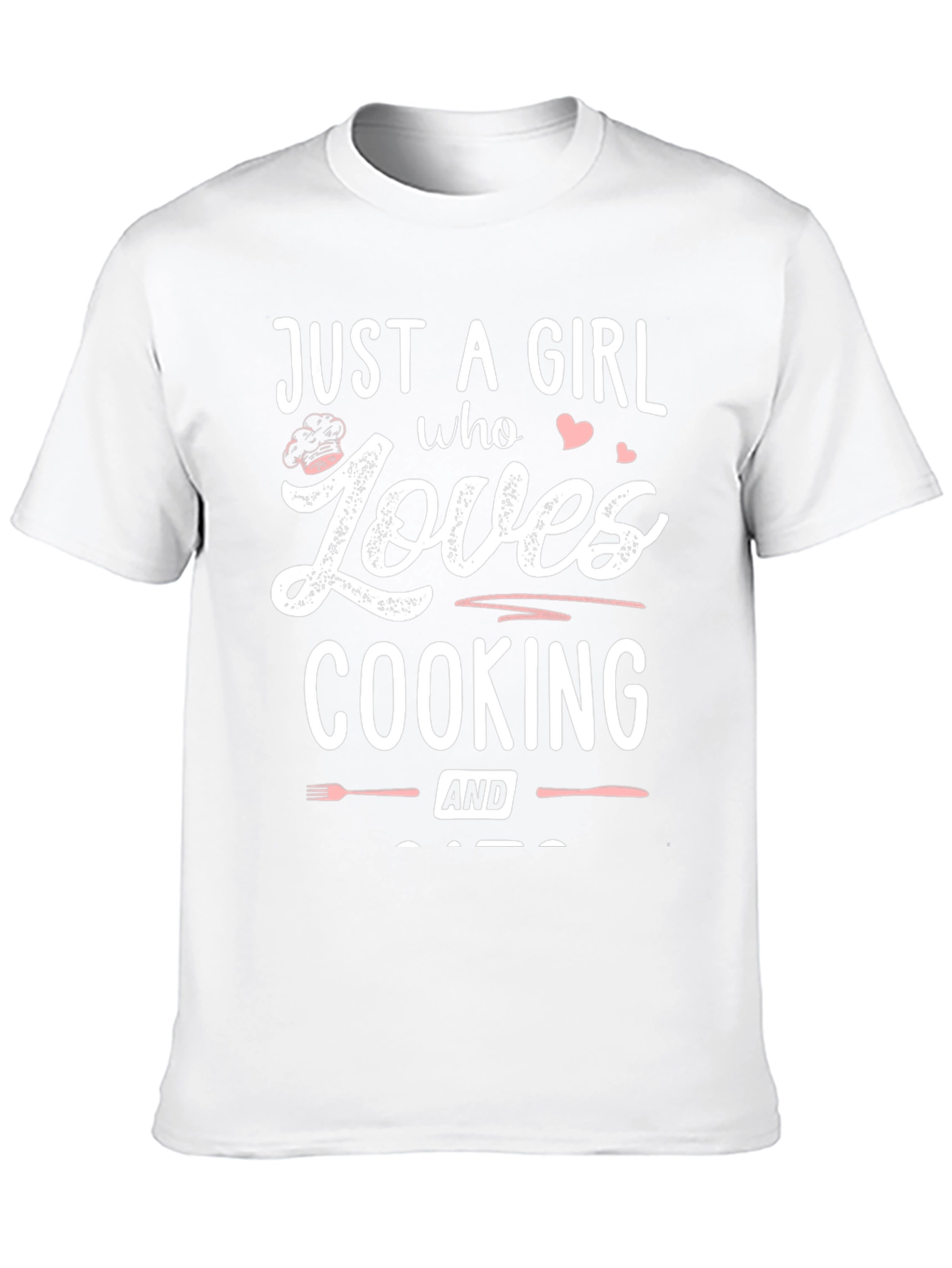 Just A Girl Who Loves Cooking Black T-Shirt