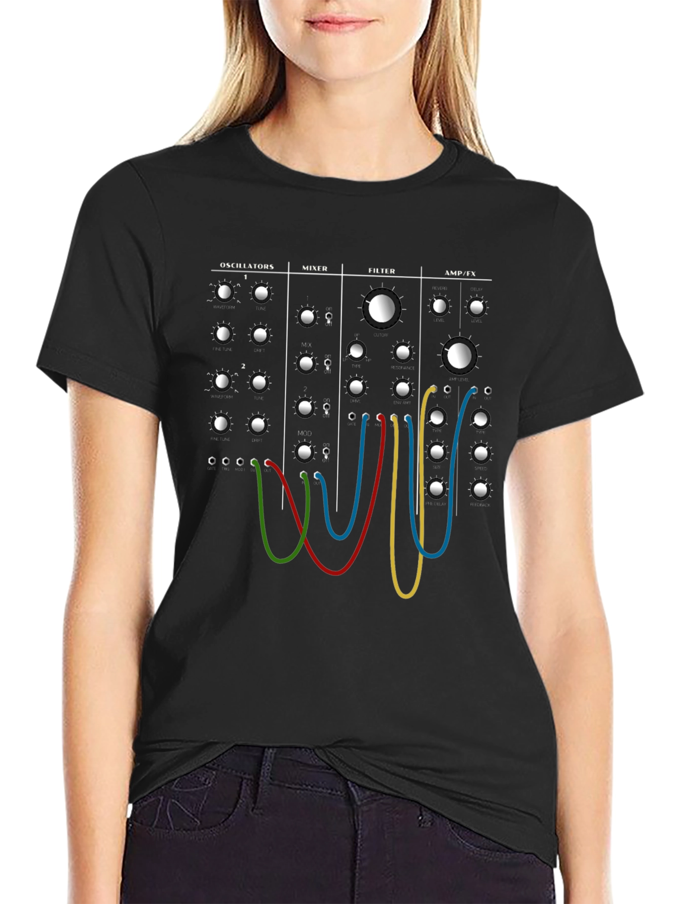 Synthesizer Module T-Shirt - Music Producer Tee