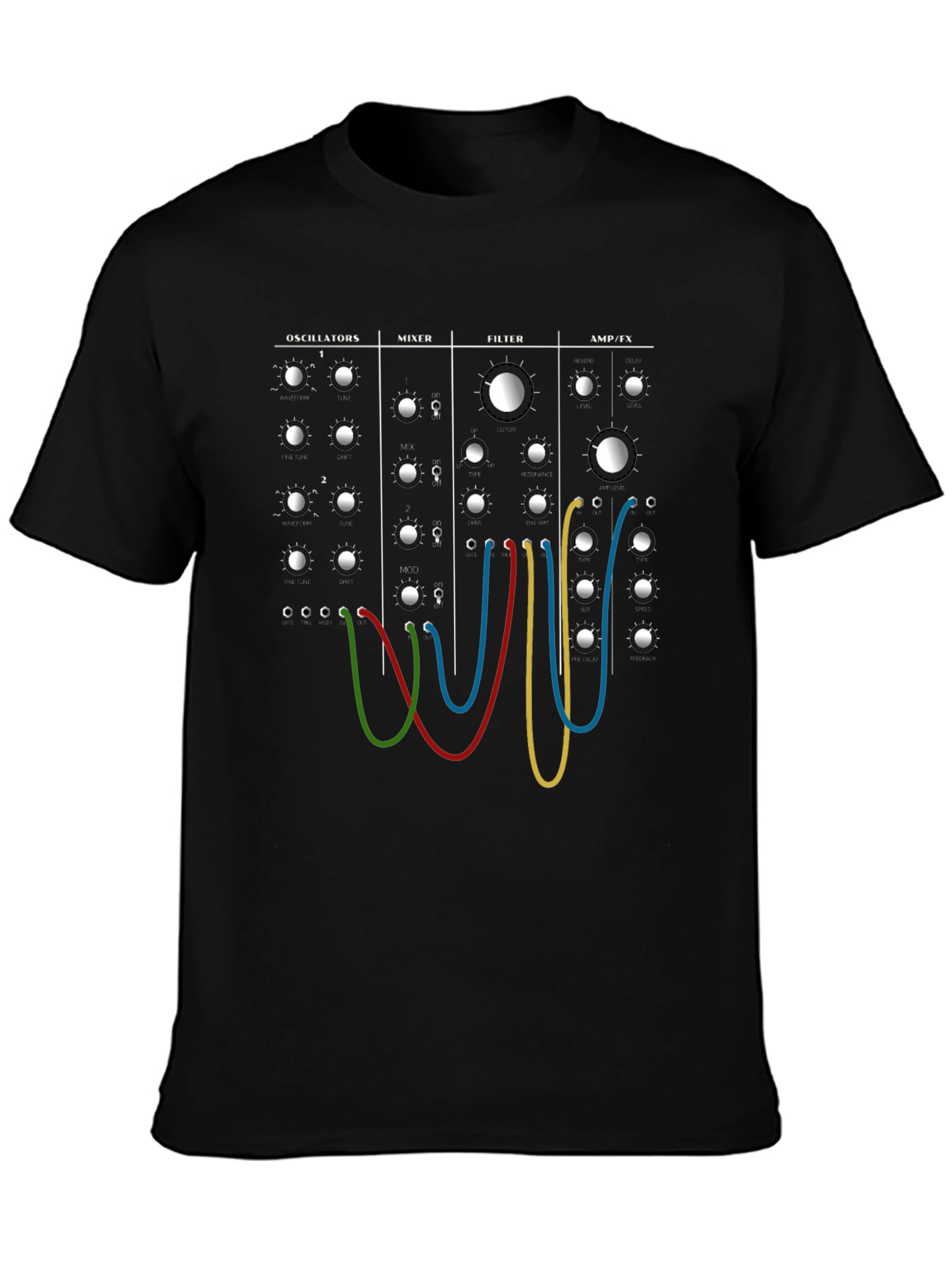 Synthesizer Module T-Shirt - Music Producer Tee