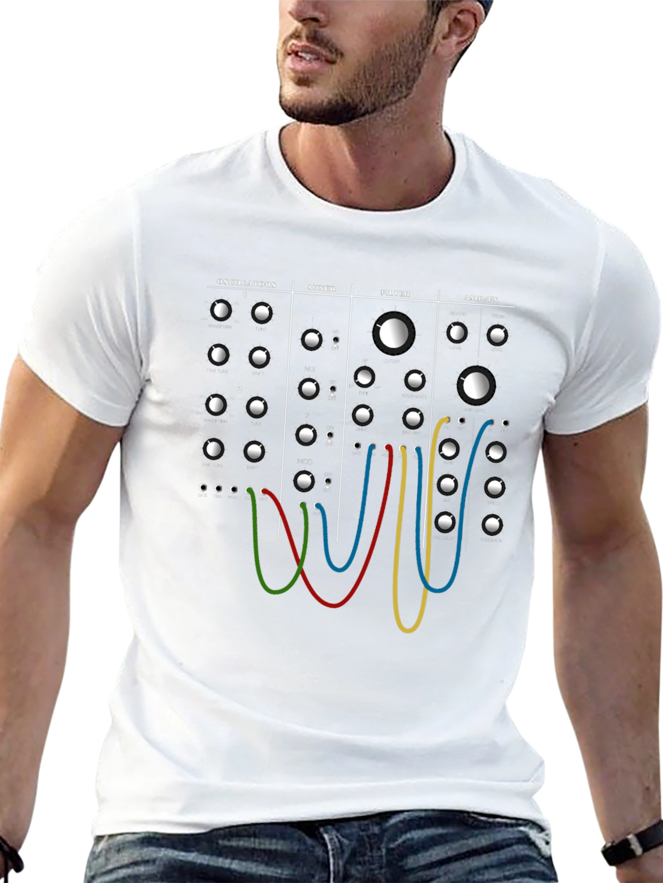 Synthesizer Module T-Shirt - Music Producer Tee