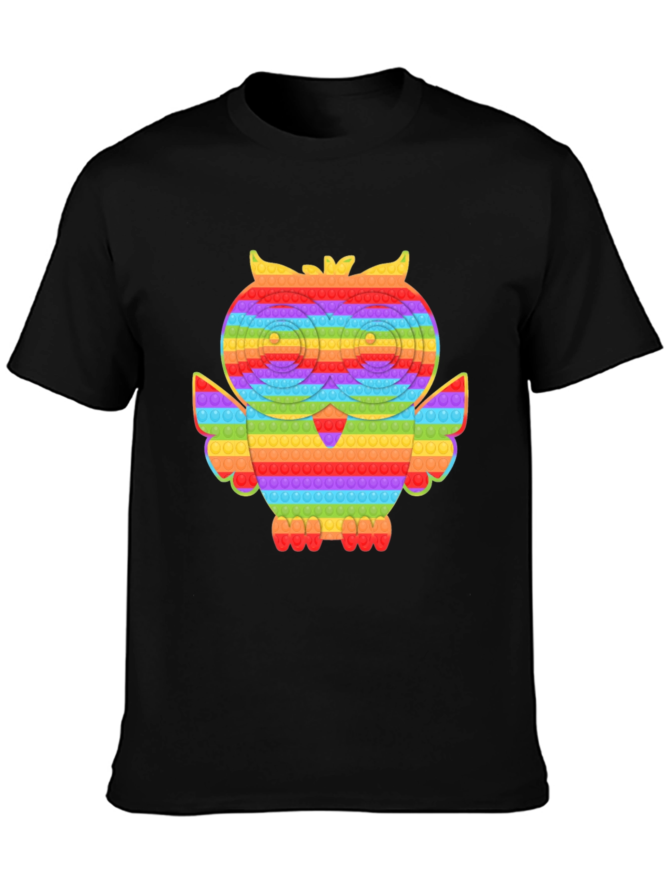 Rainbow Owl Pop It T-Shirt