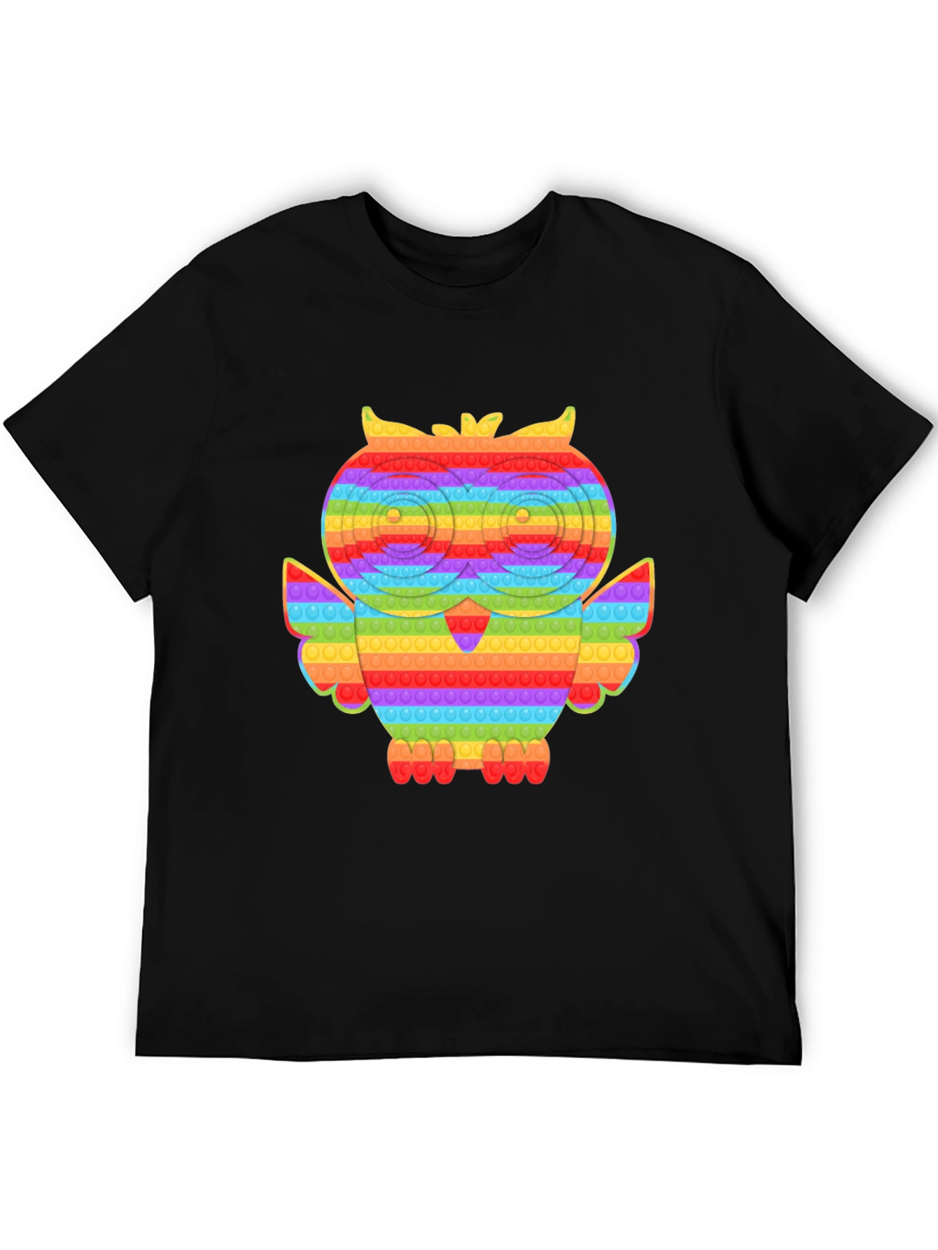 Rainbow Owl Pop It T-Shirt