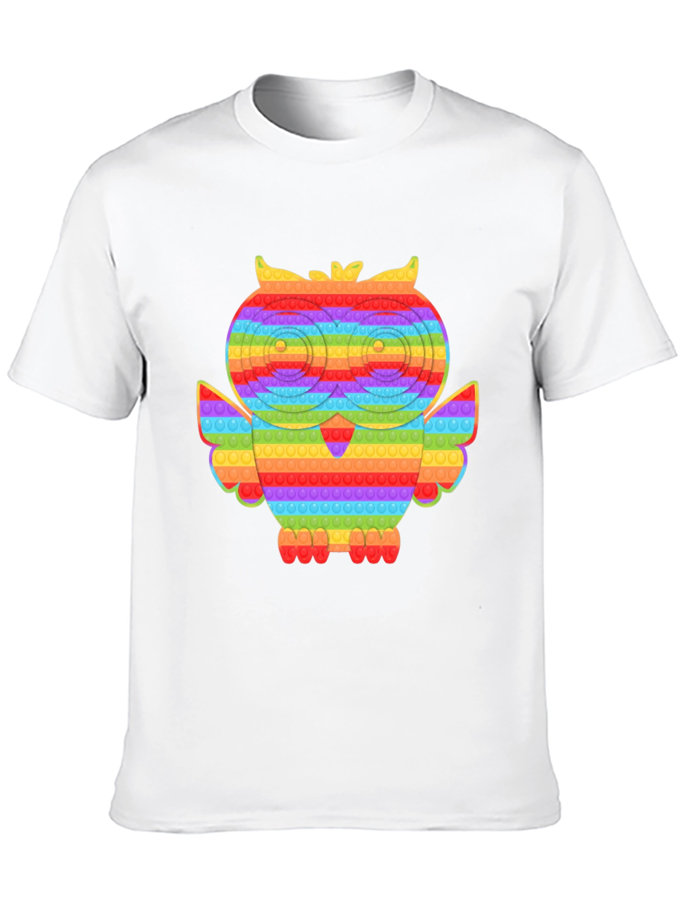 Rainbow Owl Pop It T-Shirt