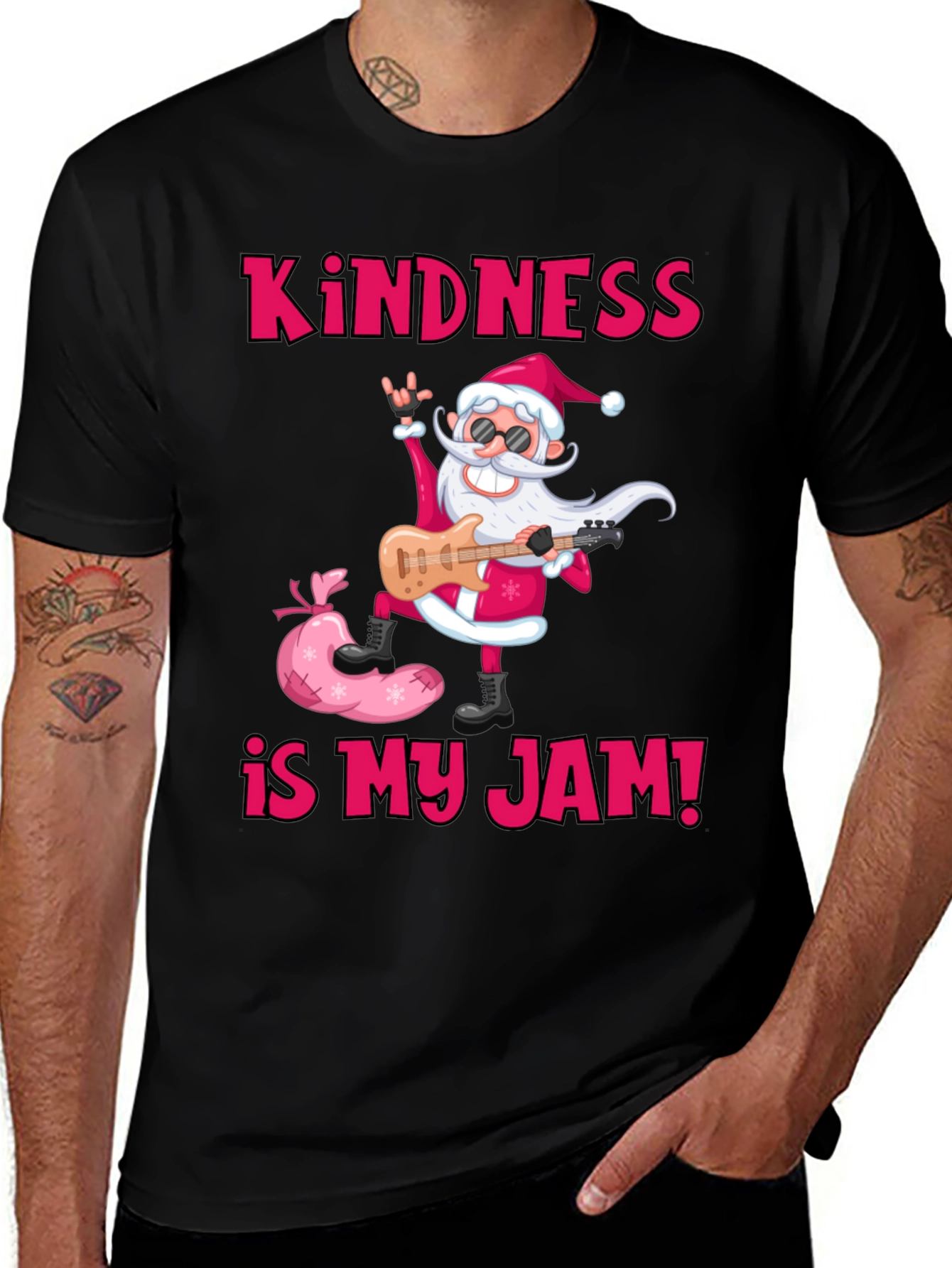 Kindness is My Jam Santa Graphic Tee