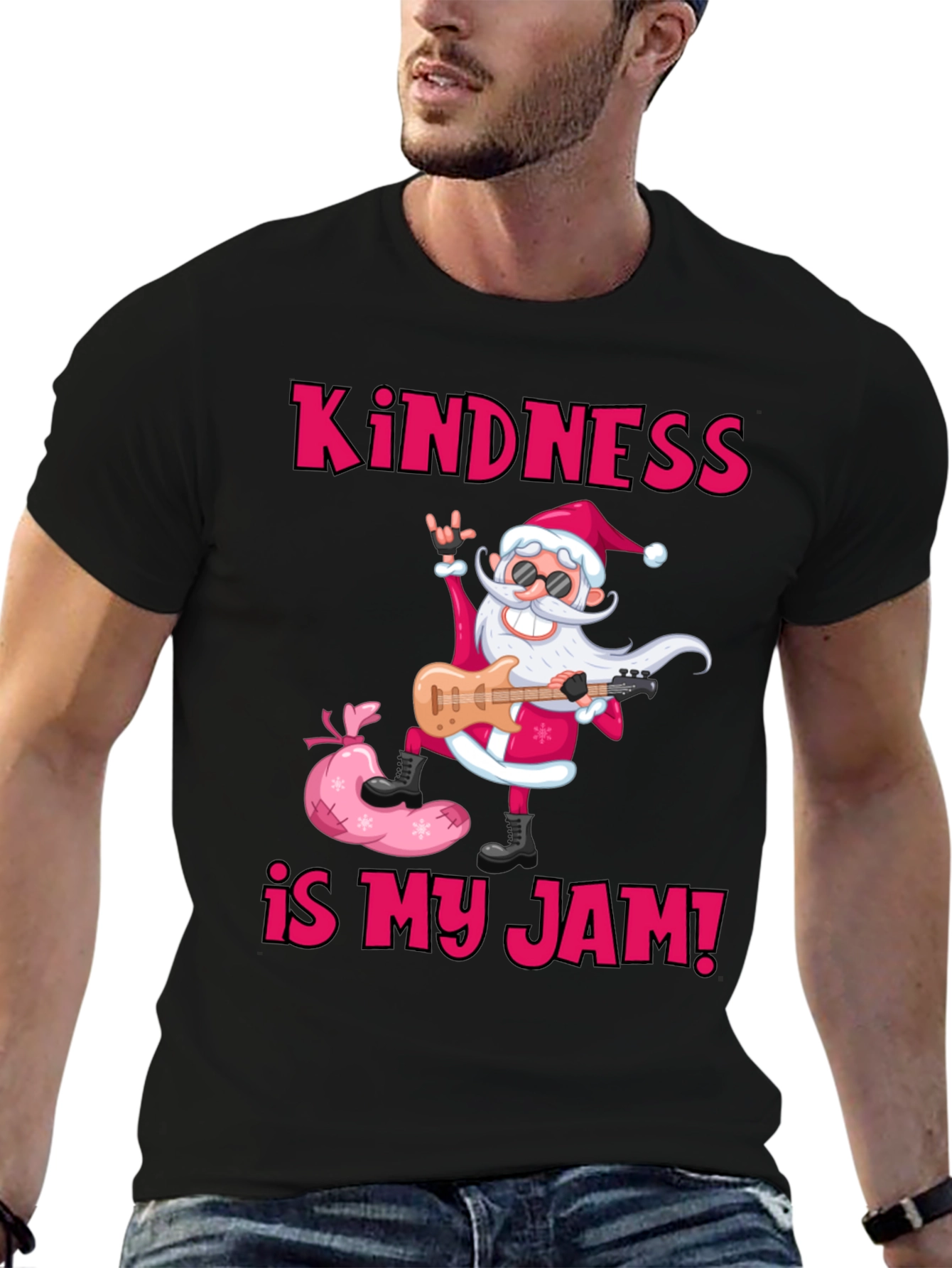 Kindness is My Jam Santa Graphic Tee