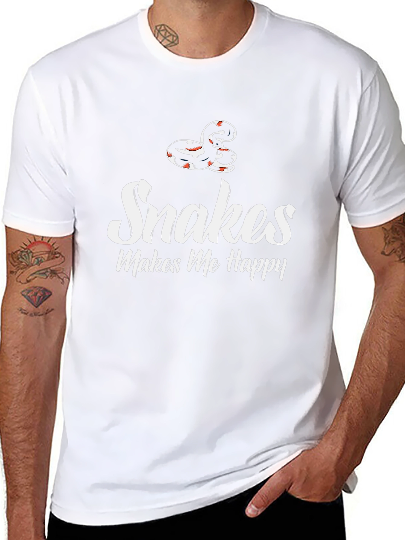 Snakes Make Me Happy T-Shirt