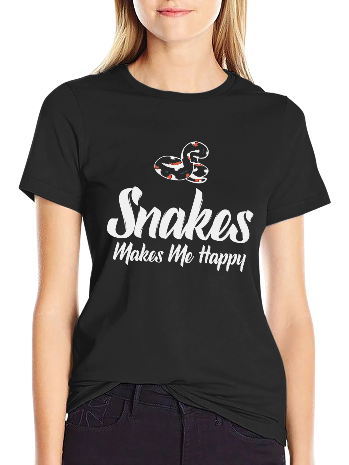 Snakes Make Me Happy T-Shirt
