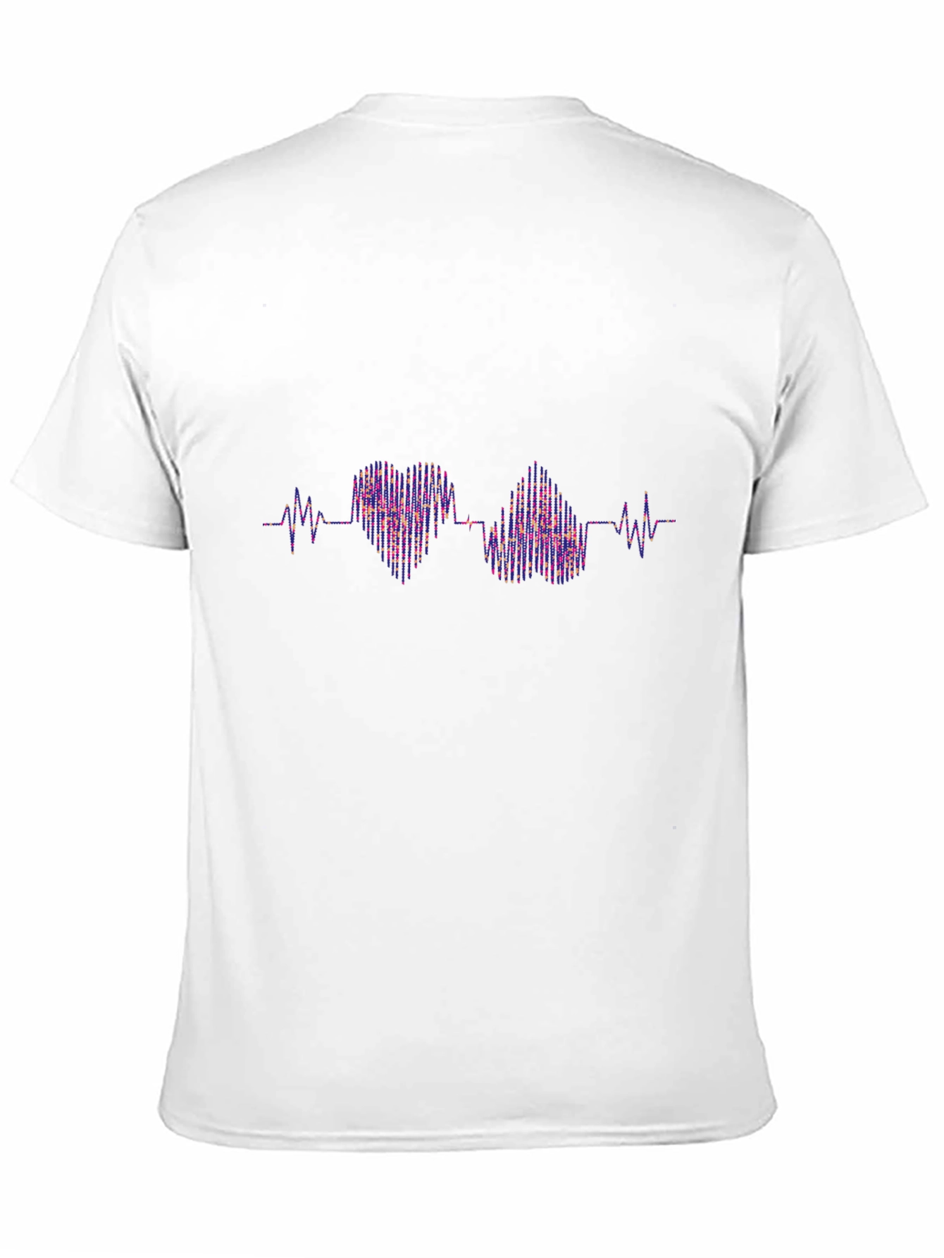 Heartbeat Pulse Love T-Shirt - Black