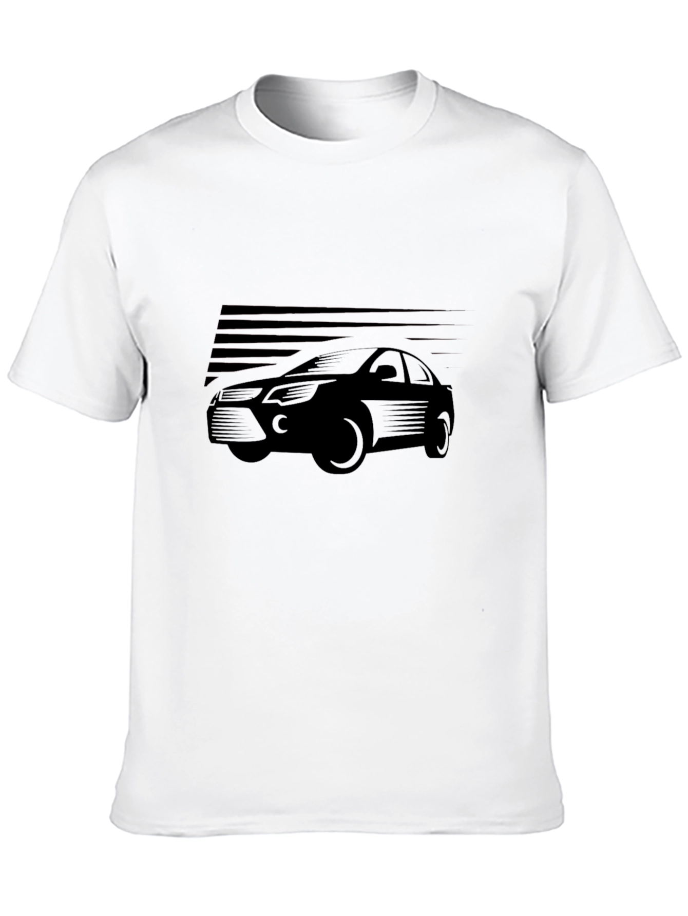 Cool Car Graphic T-Shirt - Black