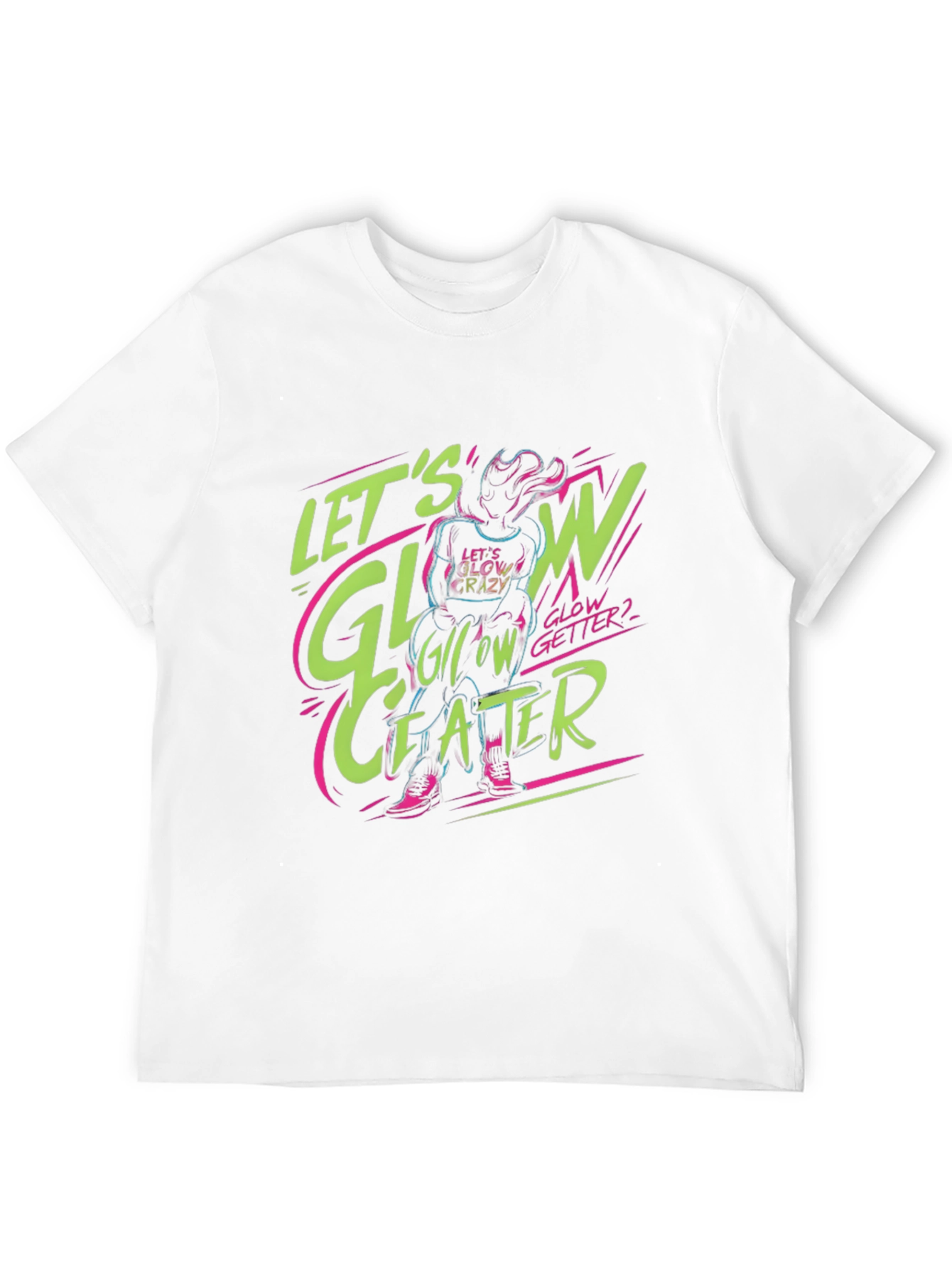 Glow Getter Graphic Tee - Trendy Black T-Shirt