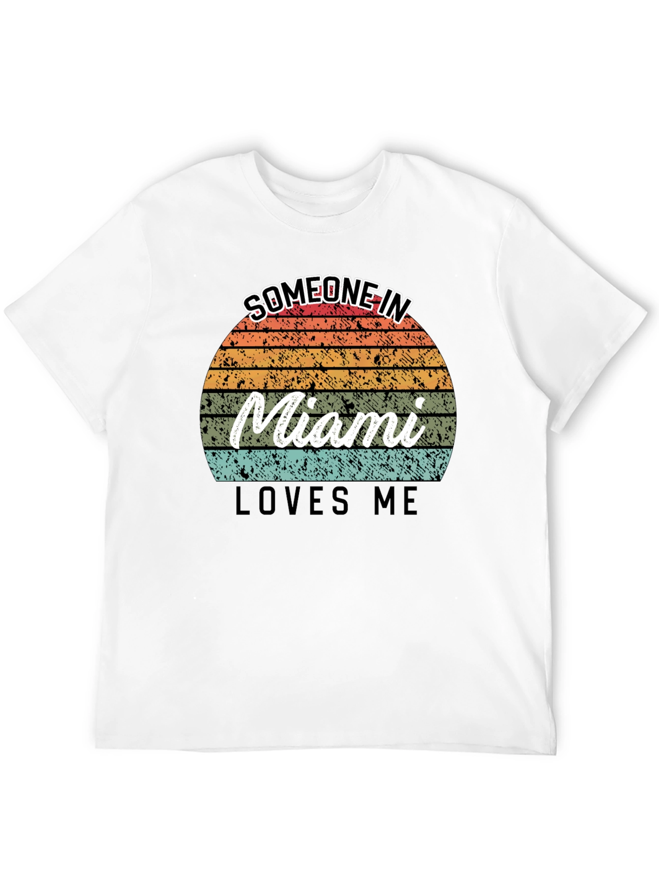 Someone in Miami Loves Me Retro T-Shirt