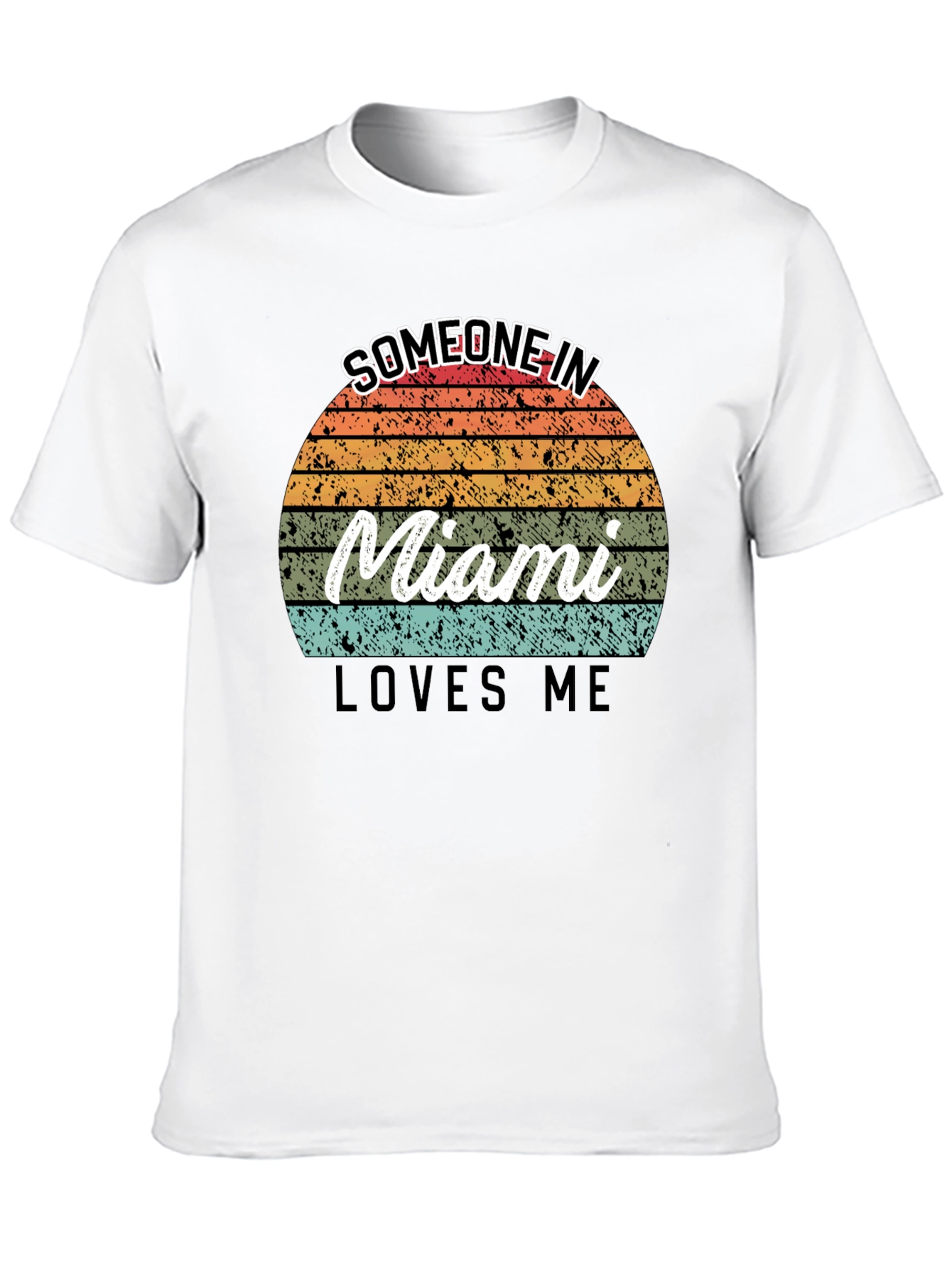 Someone in Miami Loves Me Retro T-Shirt
