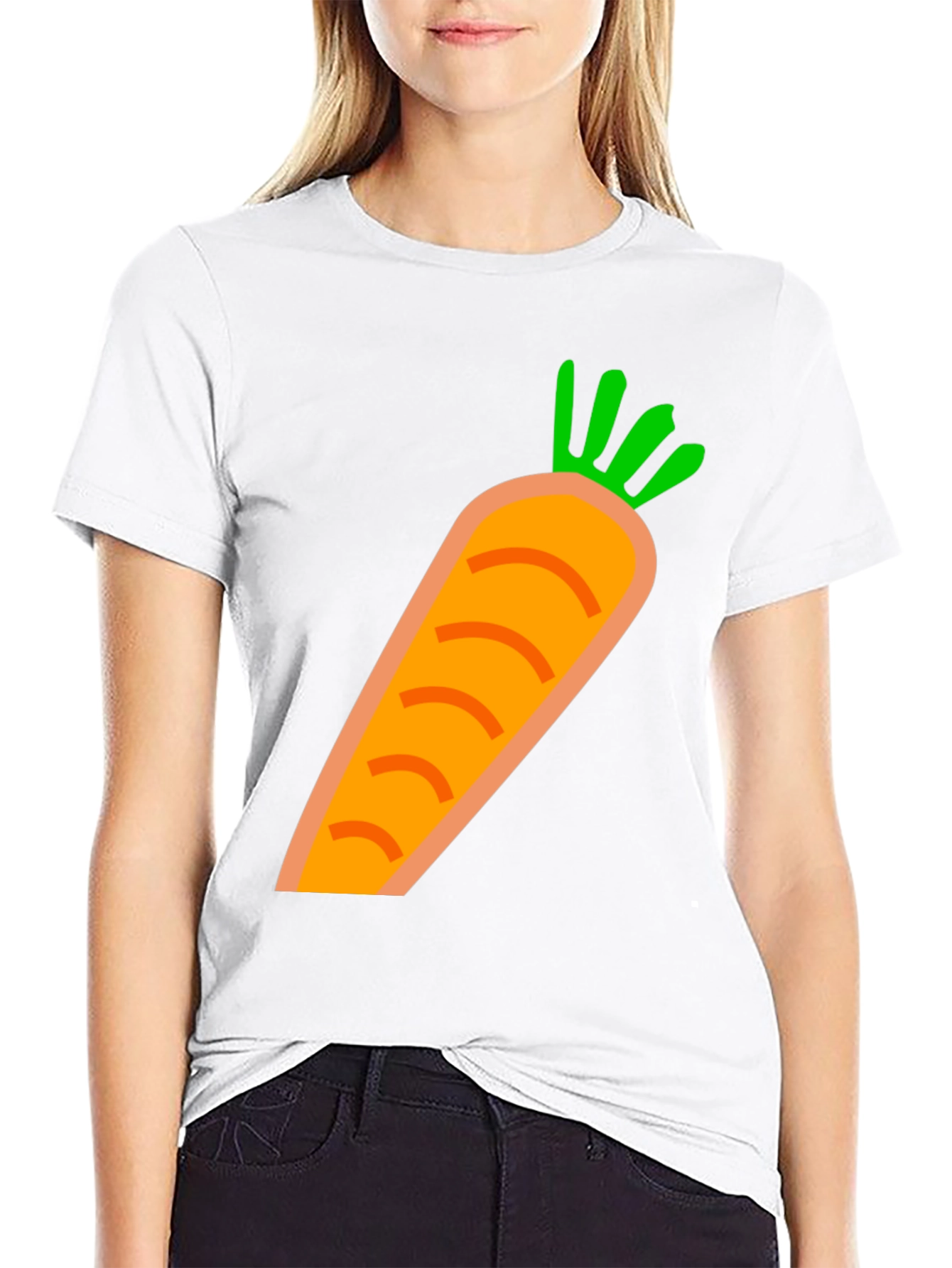 Carrot Graphic Tee - Fun & Casual Style