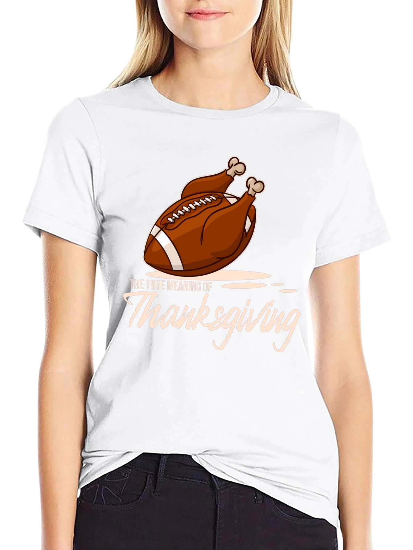 Thanksgiving Football Turkey T-Shirt