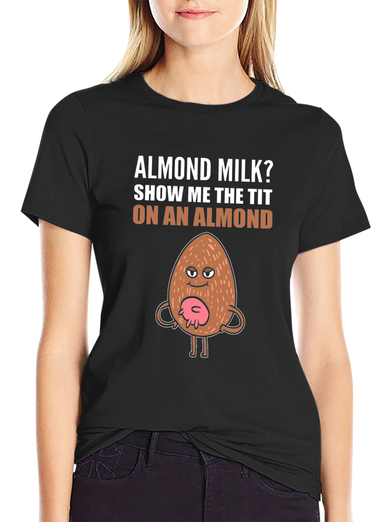 Funny Almond Milk Graphic T-Shirt