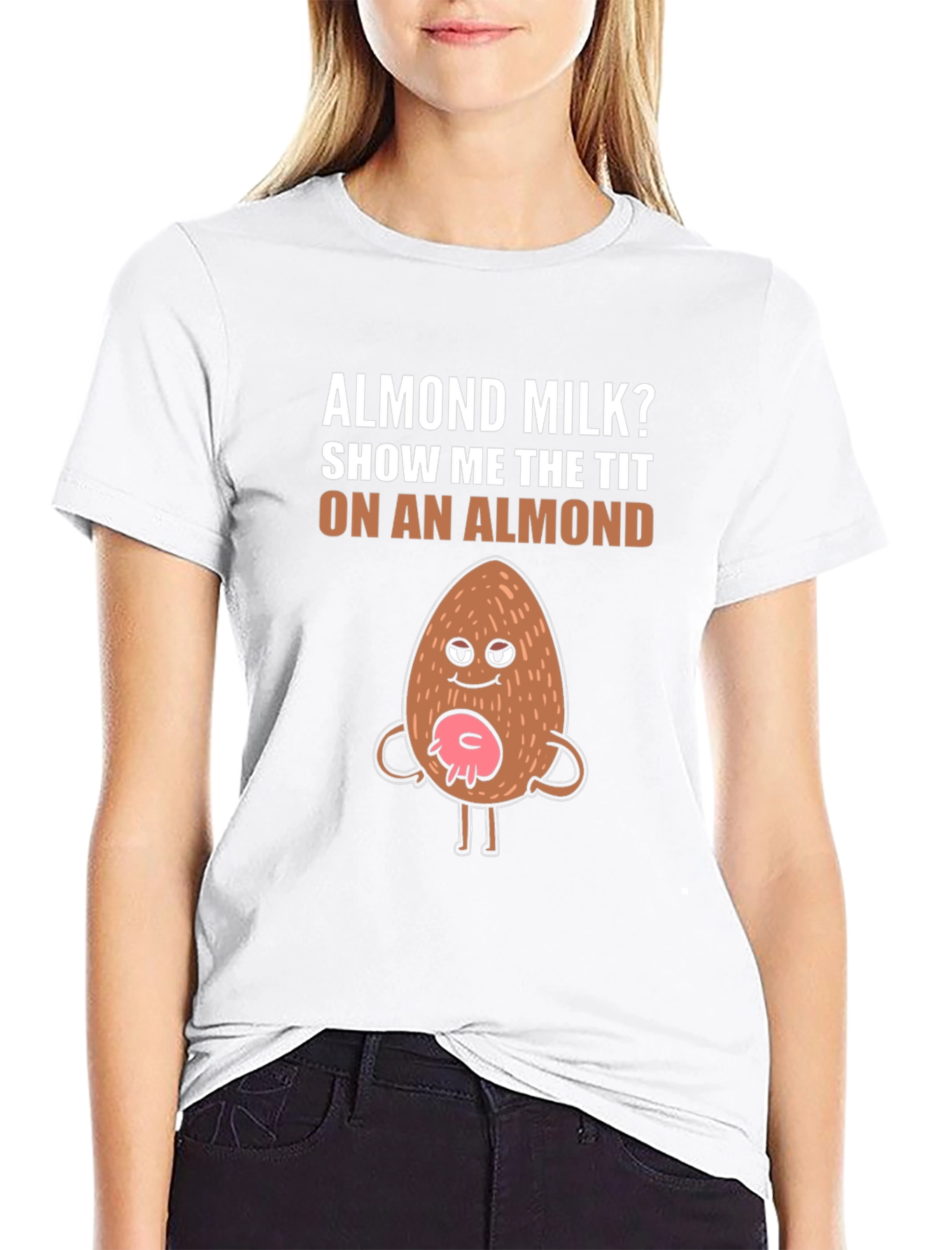 Funny Almond Milk Graphic T-Shirt