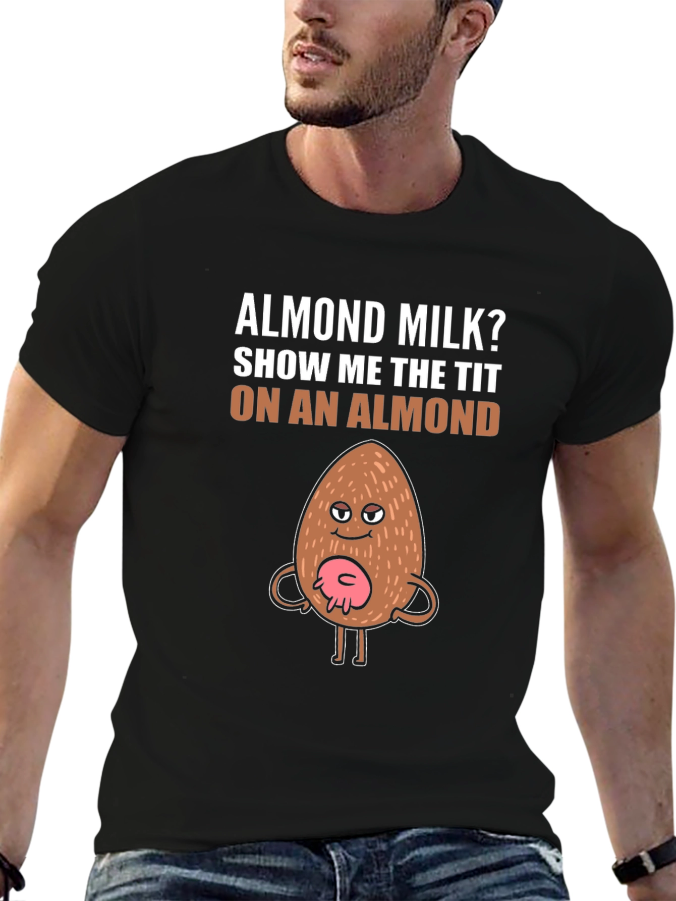 Funny Almond Milk Graphic T-Shirt