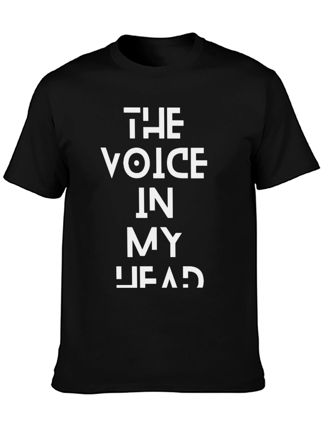 The Voice In My Head Graphic Tee - Black