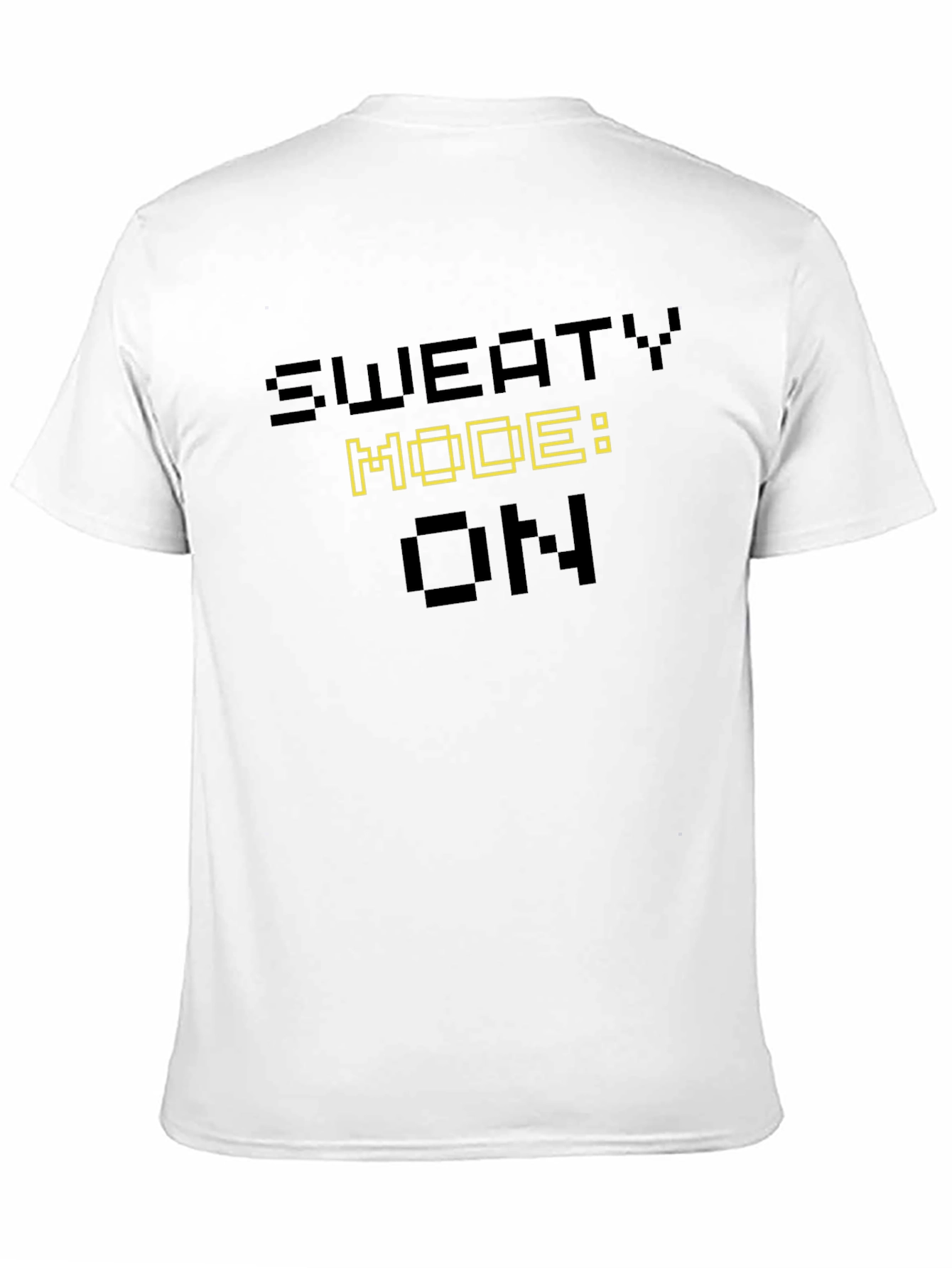 Sweaty Mode ON Black Graphic T-Shirt