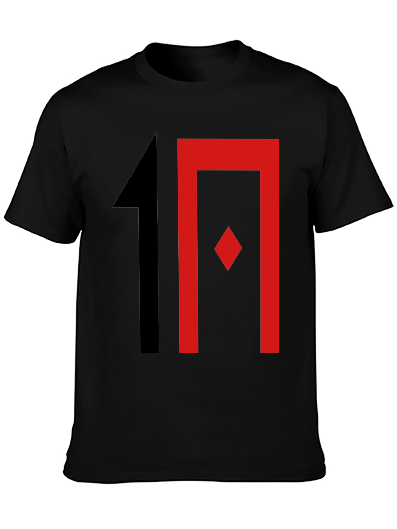 Stylish Graphic Print T-Shirt - Black with Bold Design