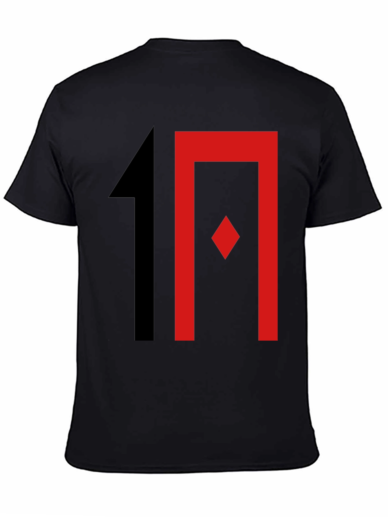 Stylish Graphic Print T-Shirt - Black with Bold Design