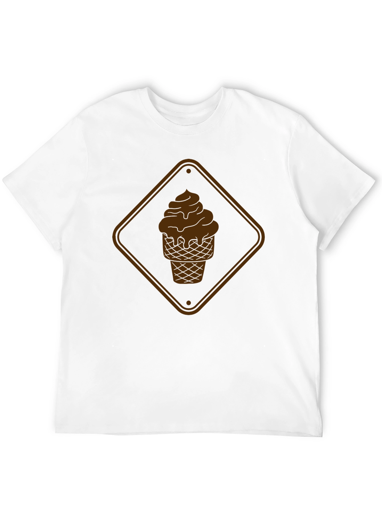 Chocolate Ice Cream Graphic Tee - Black
