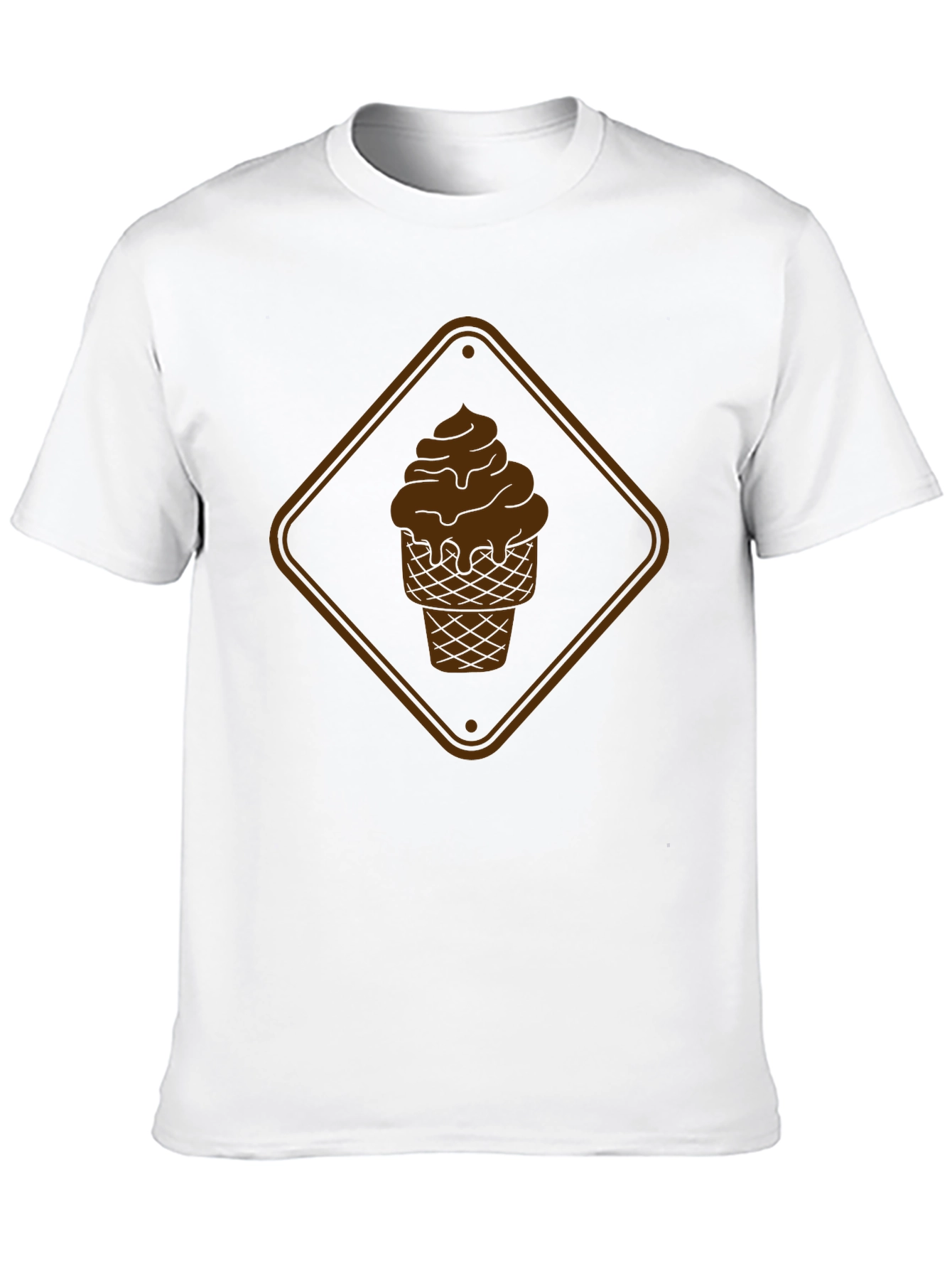 Chocolate Ice Cream Graphic Tee - Black