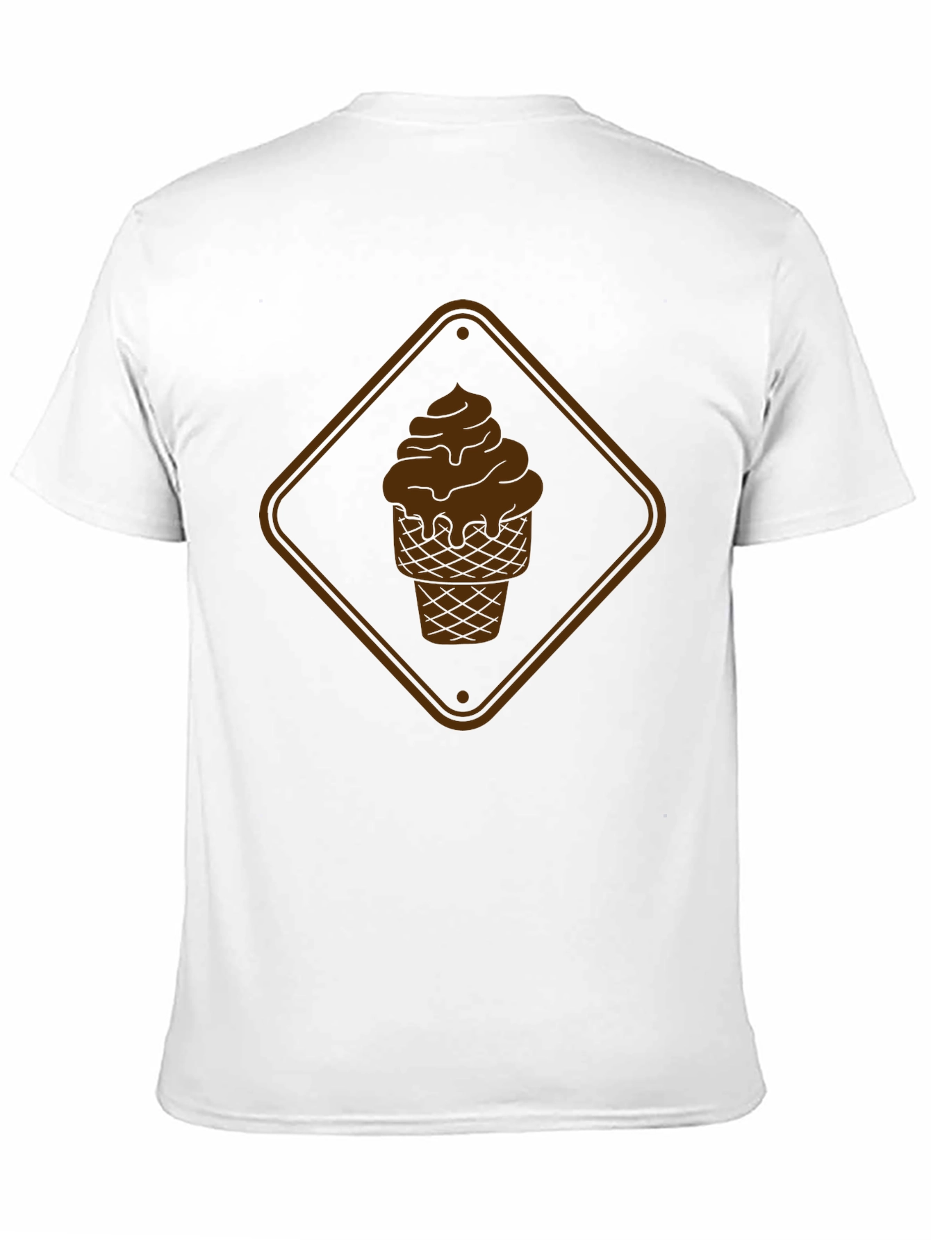 Chocolate Ice Cream Graphic Tee - Black