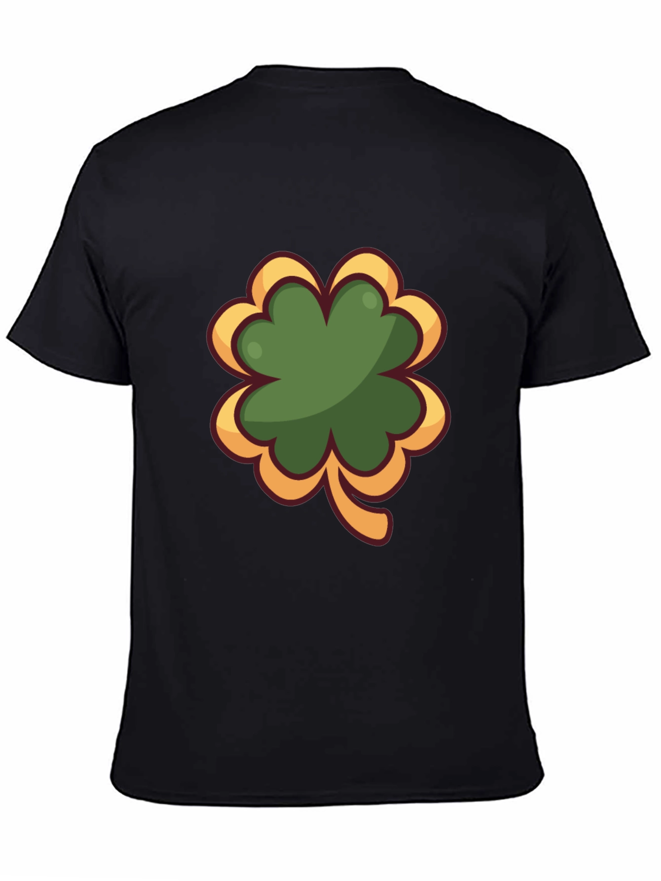 Shamrock Graphic Black T-Shirt - Lucky Charm Tee