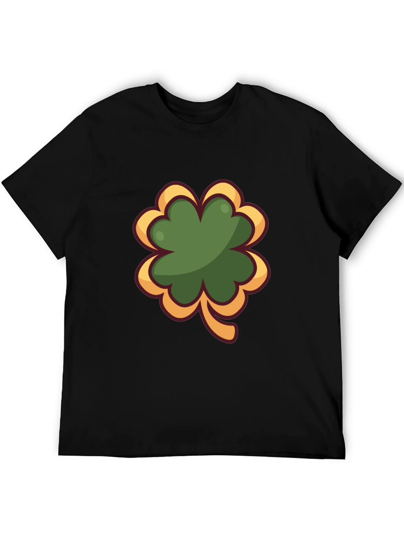 Shamrock Graphic Black T-Shirt - Lucky Charm Tee