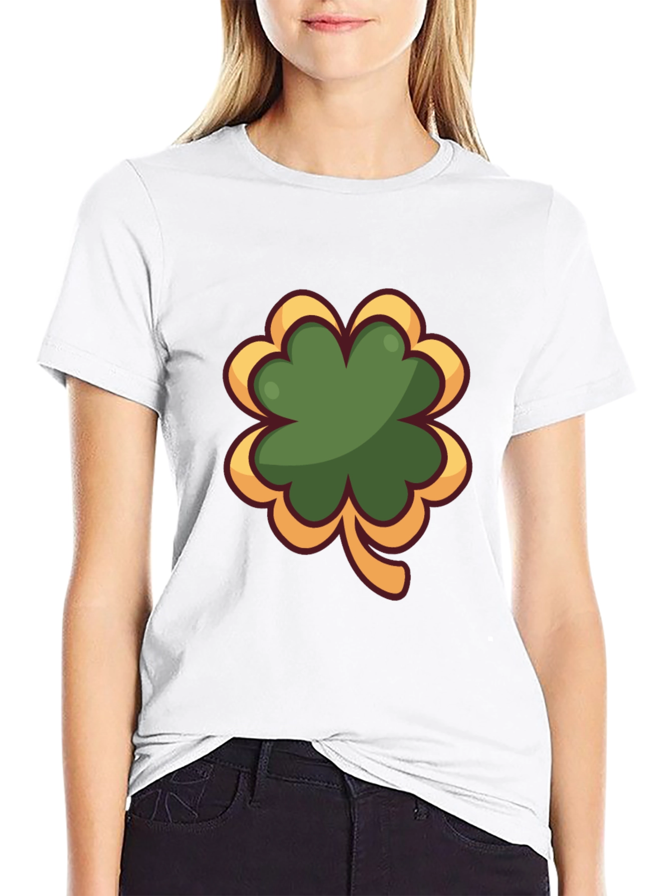 Shamrock Graphic Black T-Shirt - Lucky Charm Tee