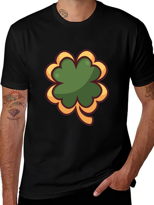 Shamrock Graphic Black T-Shirt - Lucky Charm Tee