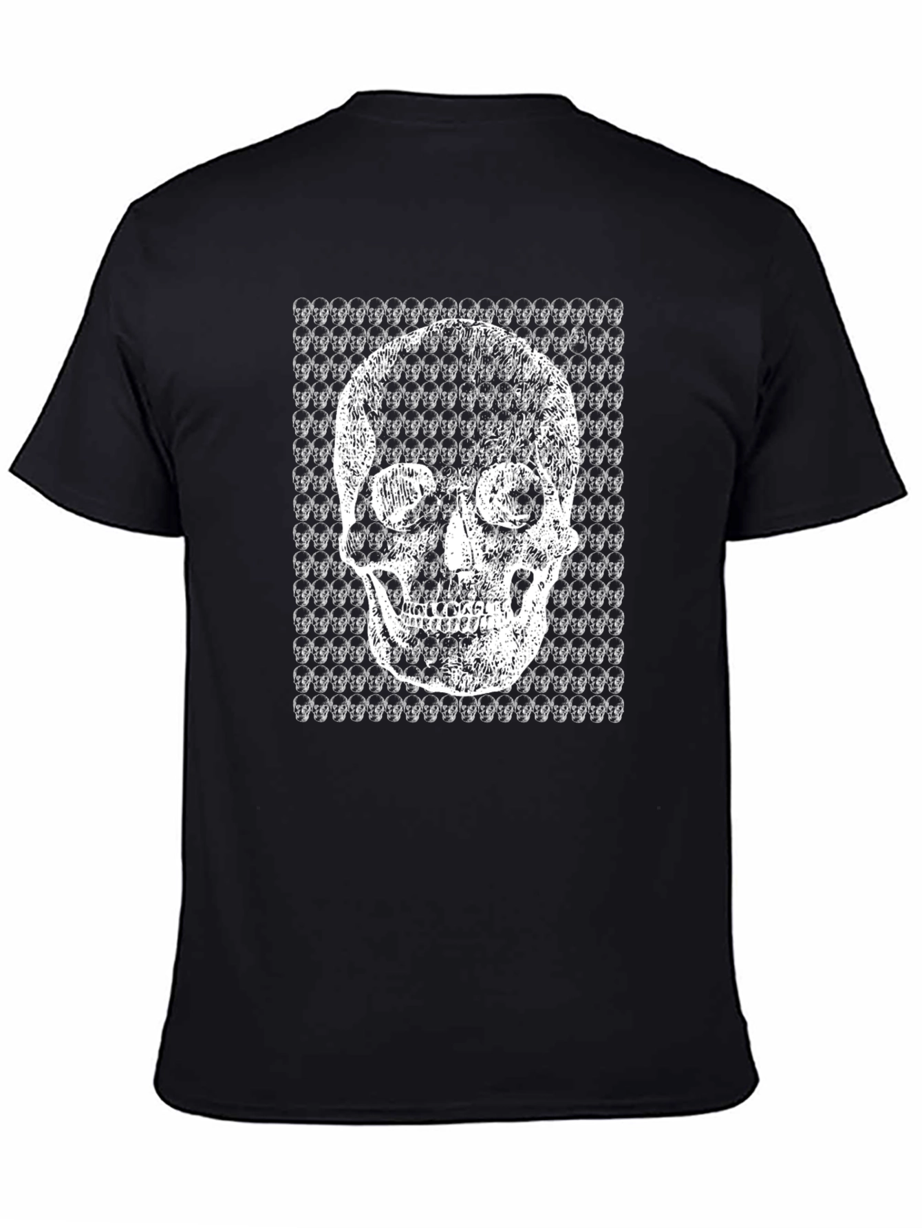 Skull Graphic Print Black T-Shirt