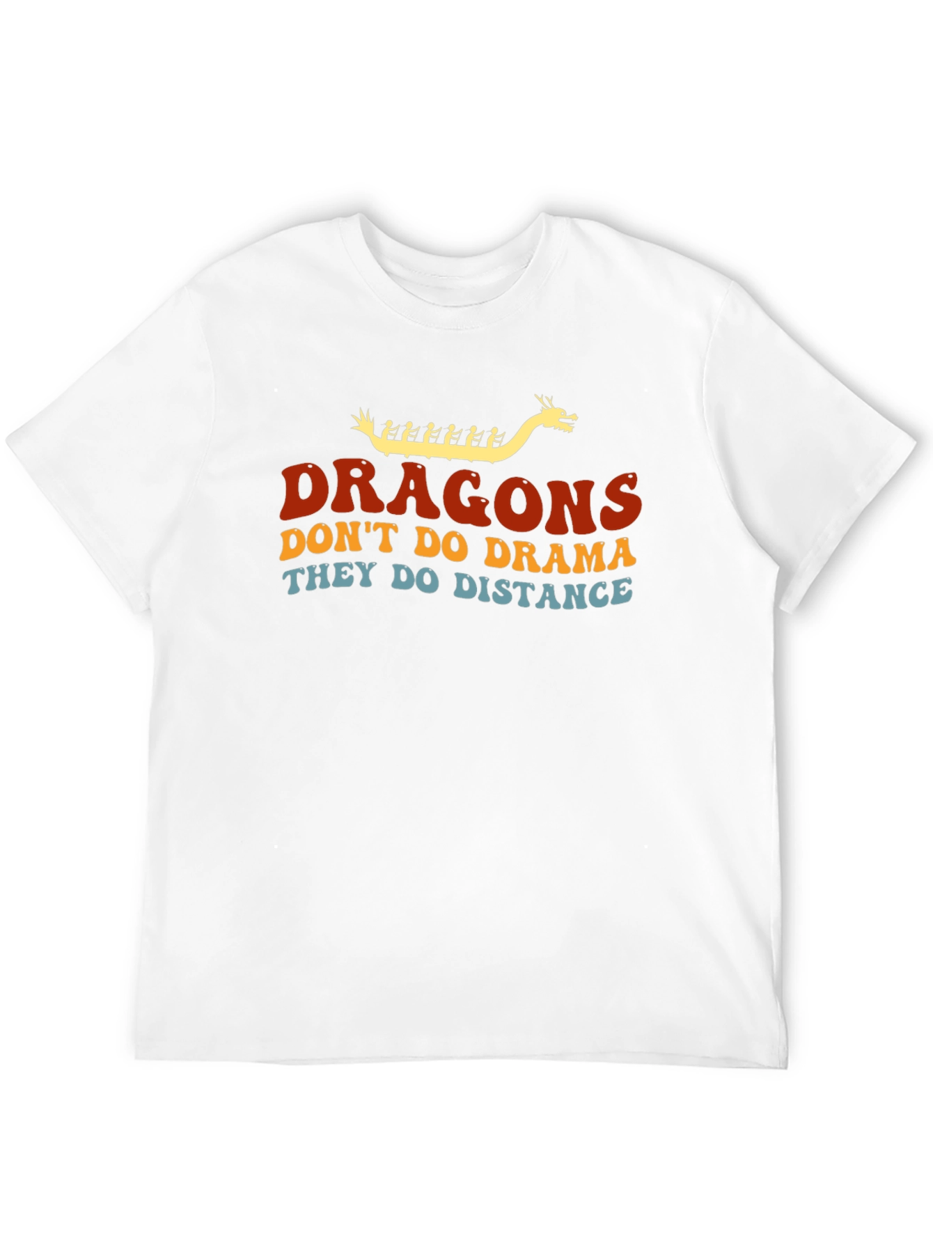 Dragons Distance T-Shirt - Black Crew Neck Tee