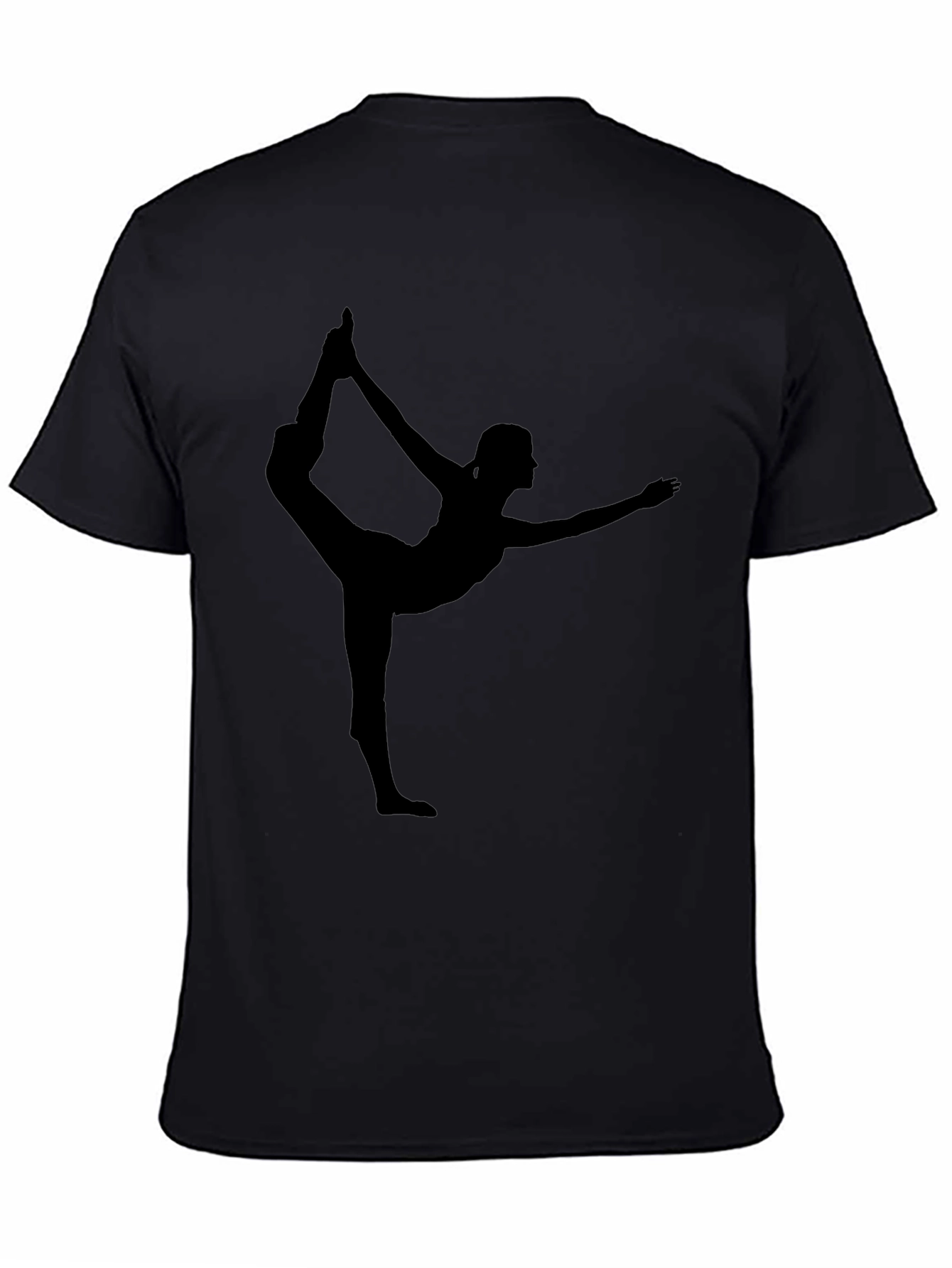 Yoga Silhouette Black T-Shirt