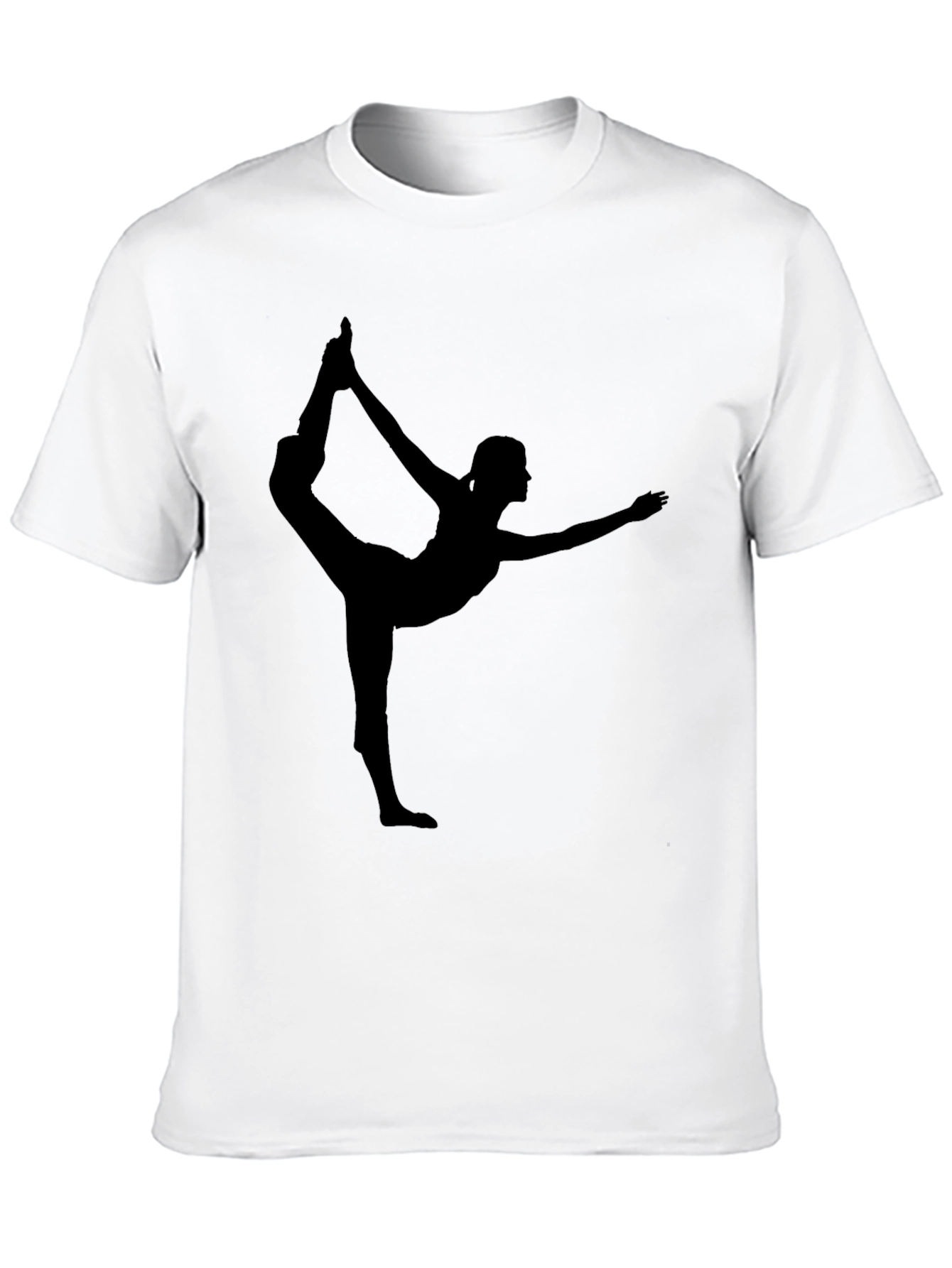 Yoga Silhouette Black T-Shirt