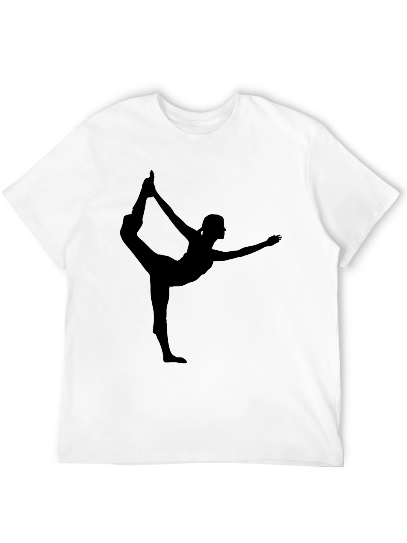 Yoga Silhouette Black T-Shirt