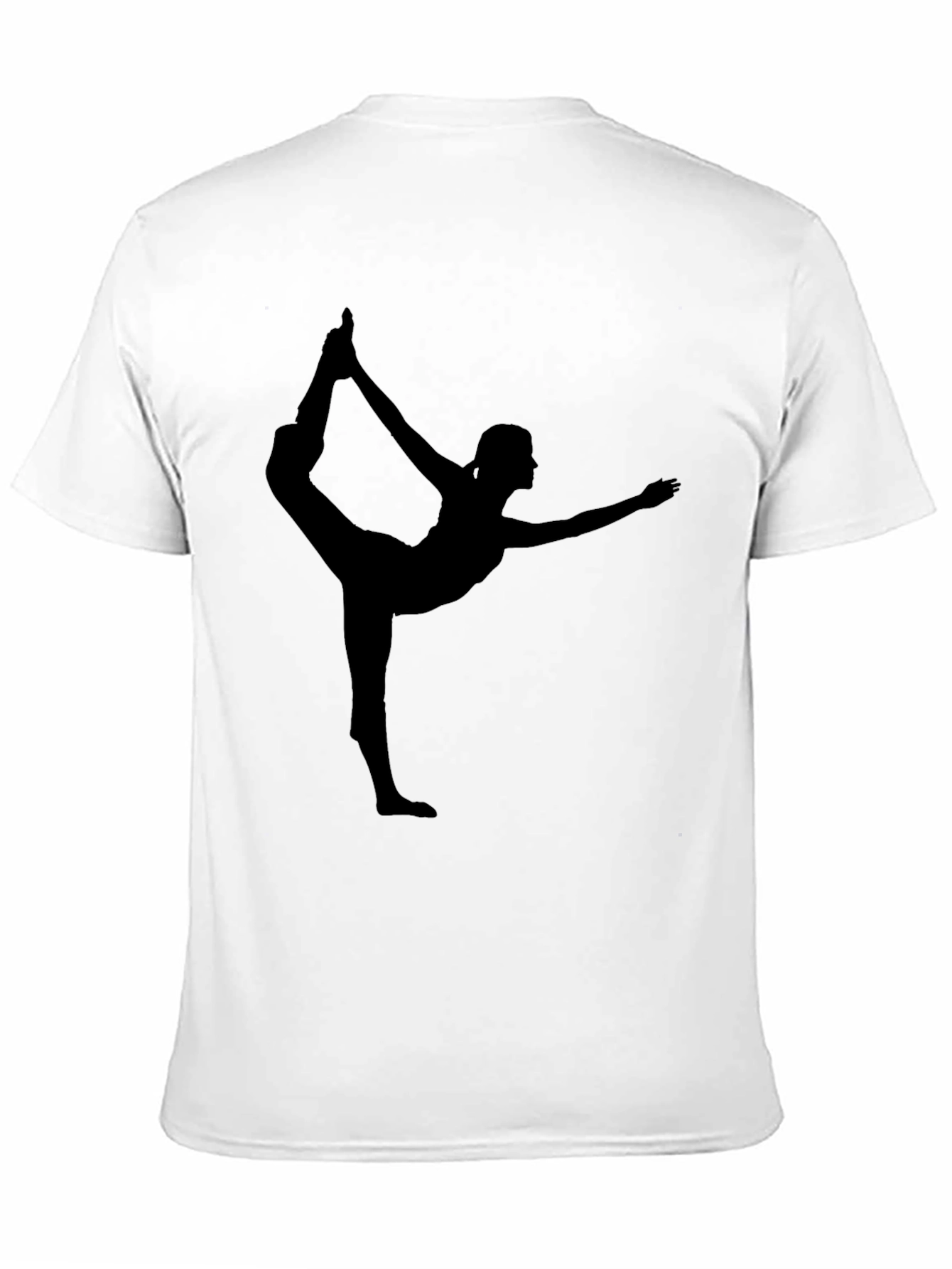 Yoga Silhouette Black T-Shirt