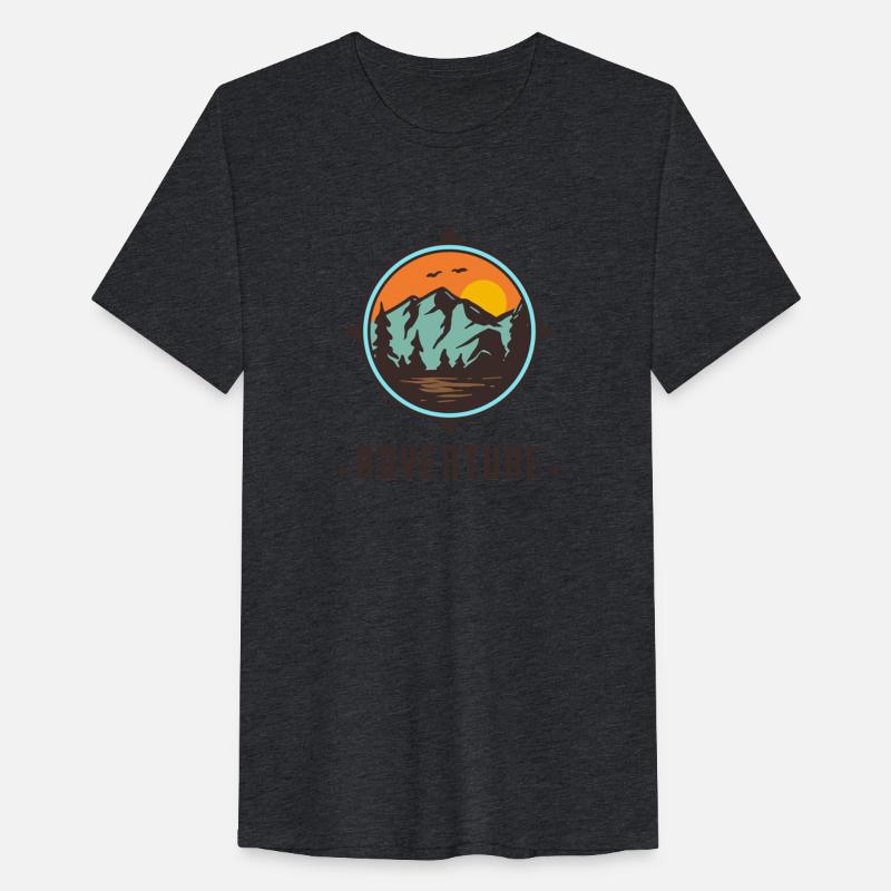 Outdoor adventure badge logo stamp