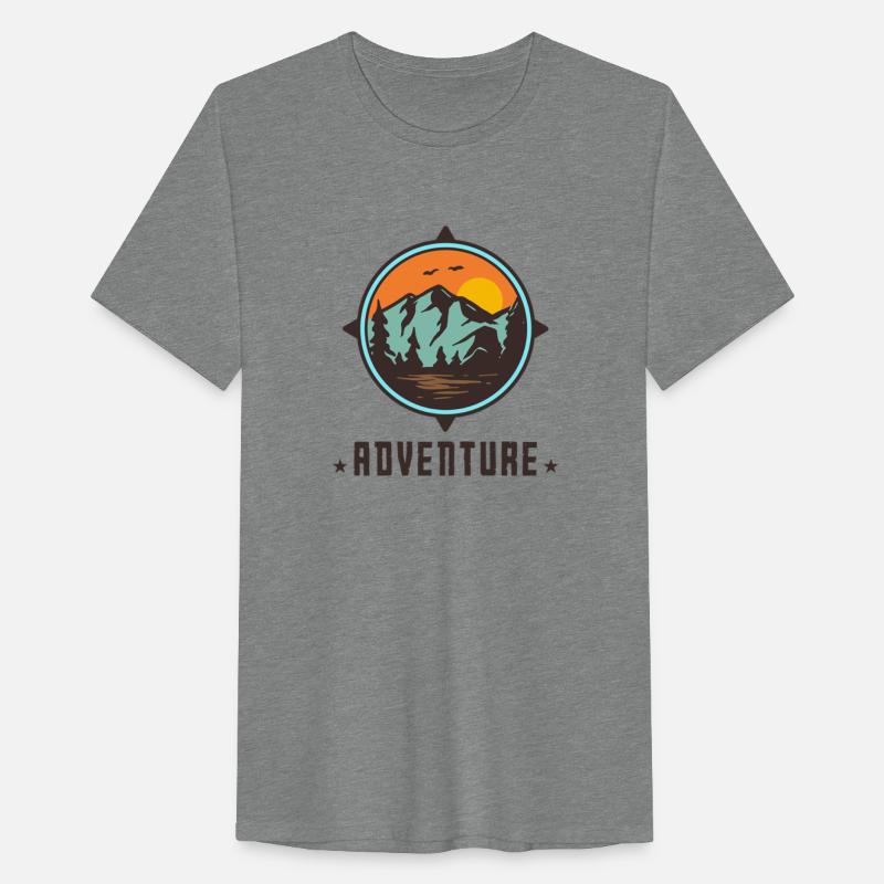 Outdoor adventure badge logo stamp