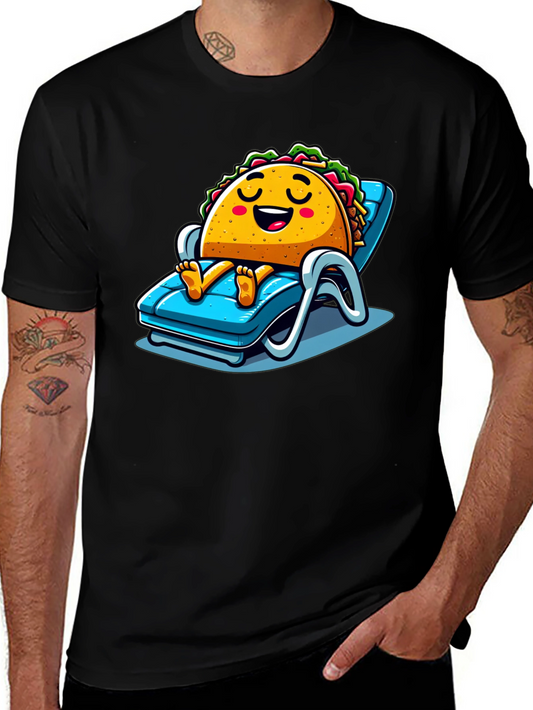 Relaxing Taco Graphic T-Shirt