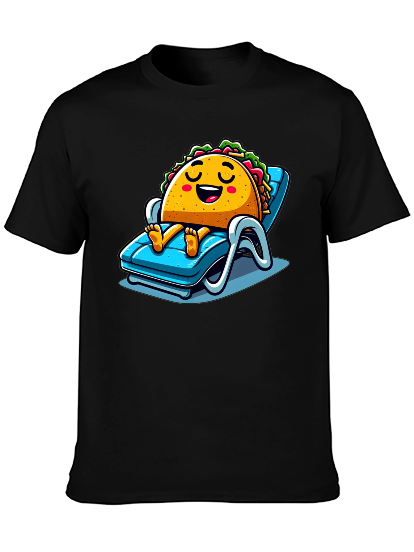 Relaxing Taco Graphic T-Shirt