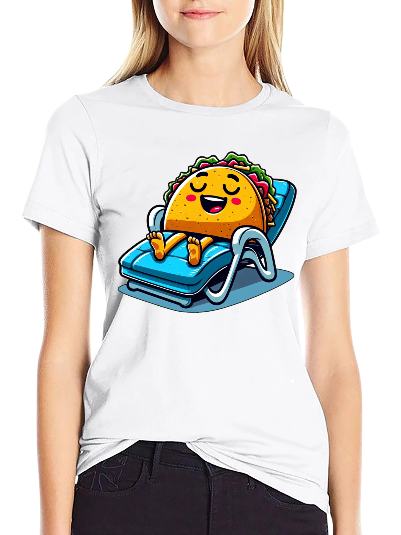 Relaxing Taco Graphic T-Shirt